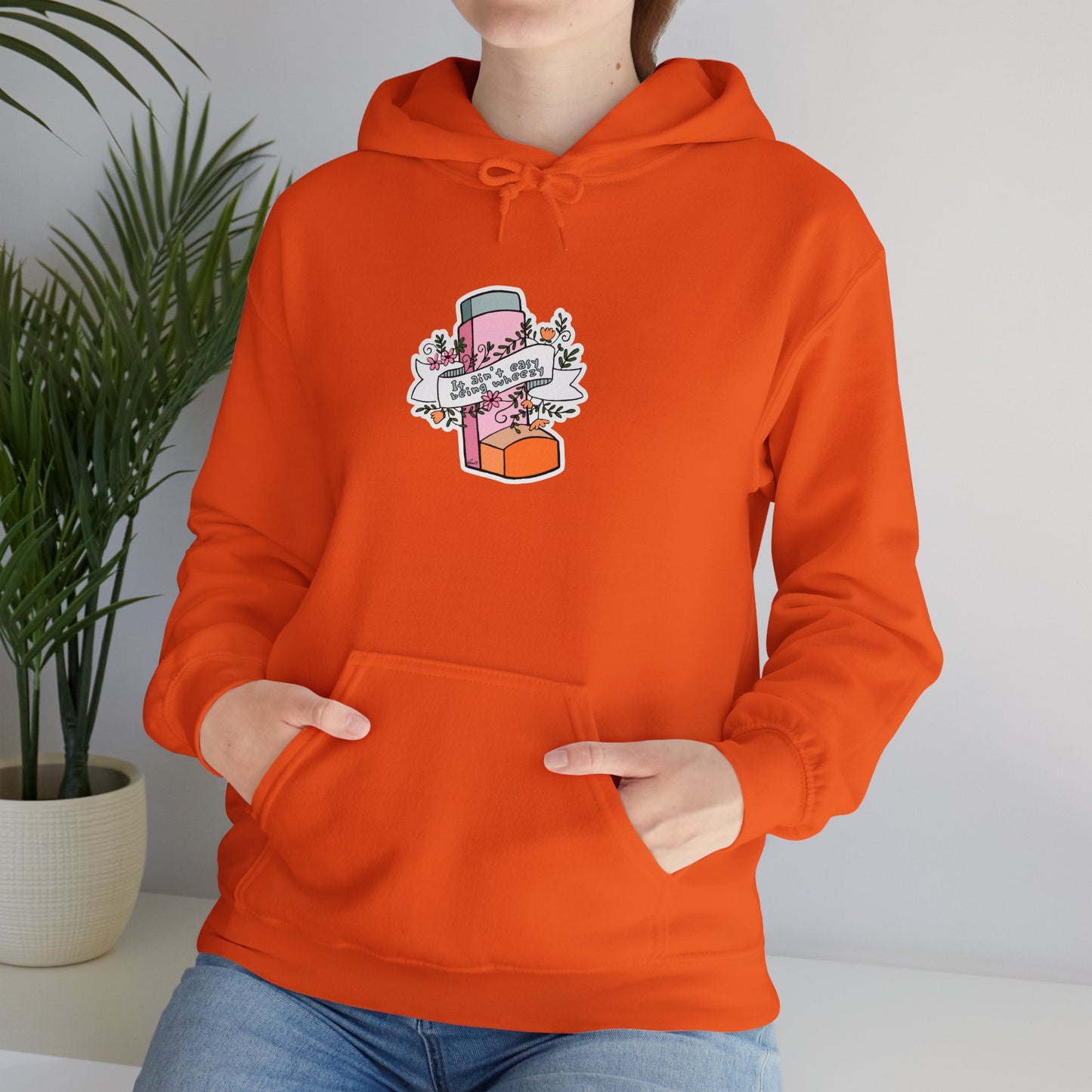 It Ain't Easy Being Wheezy Floral Hooded Sweatshirt - Comfortable & Stylish