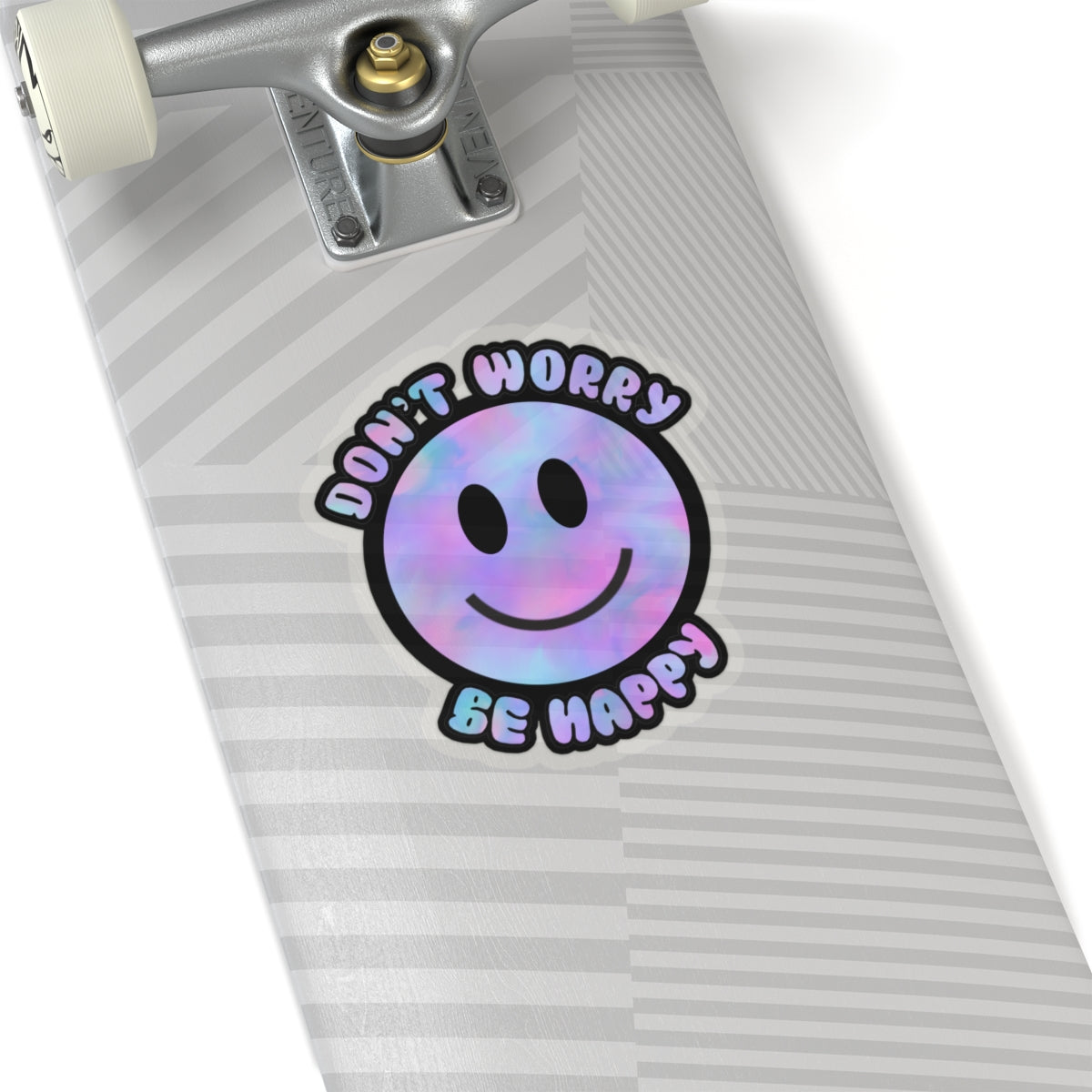Don’t Worry Be Happy Kiss-Cut Stickers | Positive Vibes Decals for Laptops & Journals