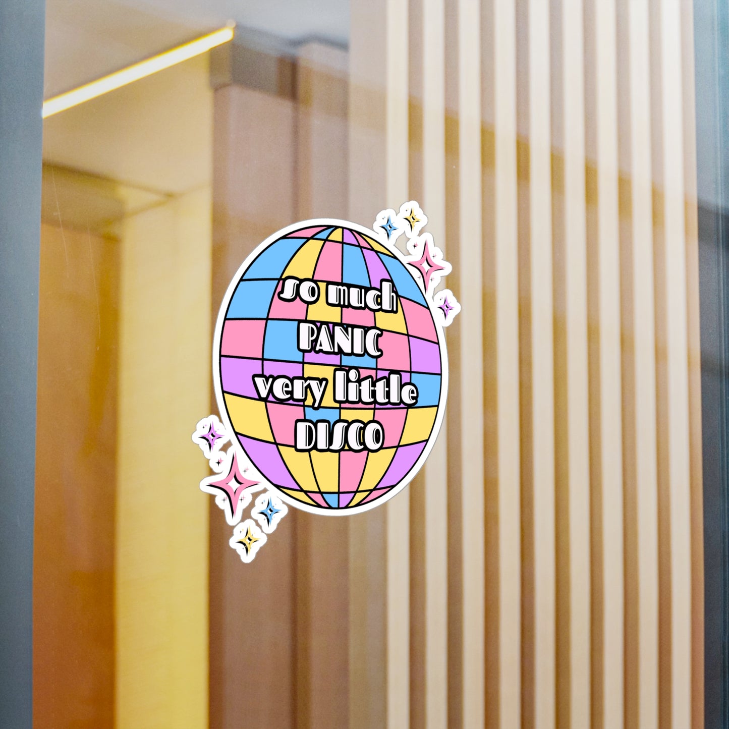 So Much Panic, Very Little Disco Vinyl Decal