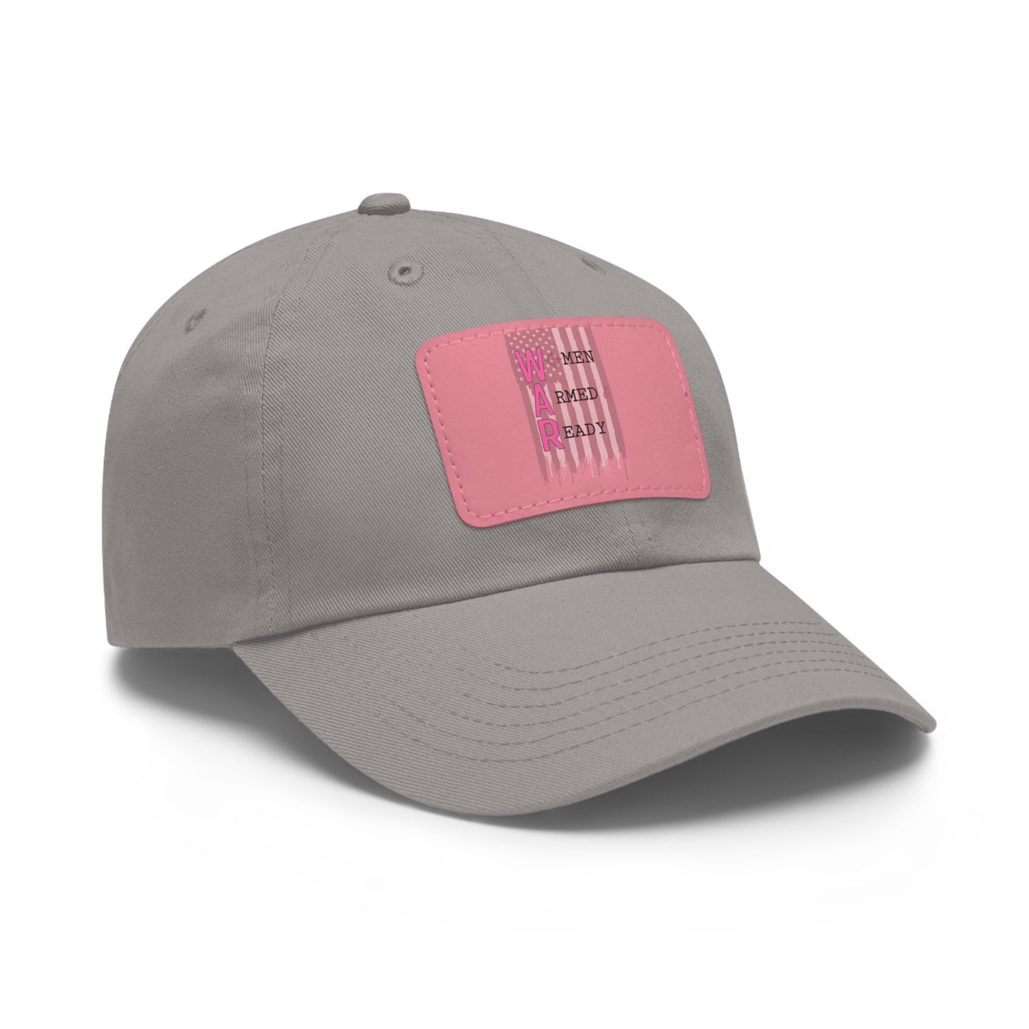 Women Armed & Ready Grey Flag with Leather Patch