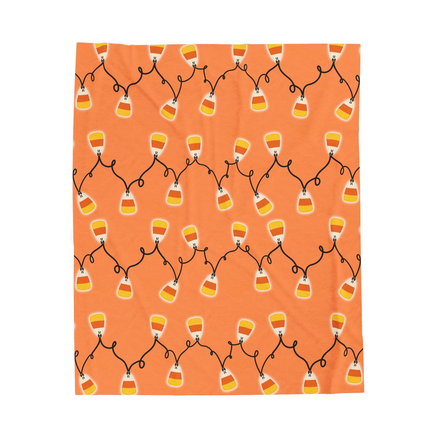 Halloween Candy Corn Plush Blanket
