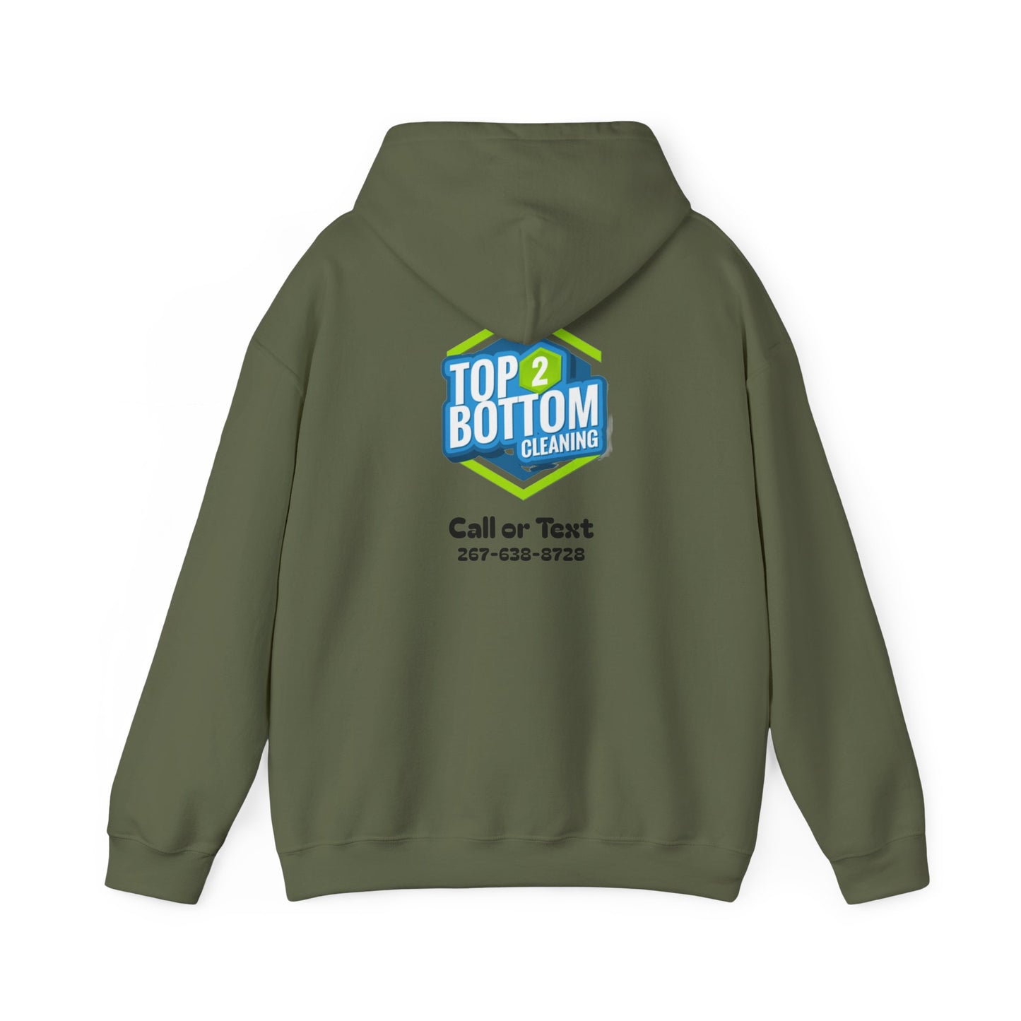 Top 2 Bottom Cleaning Hooded Sweatshirt