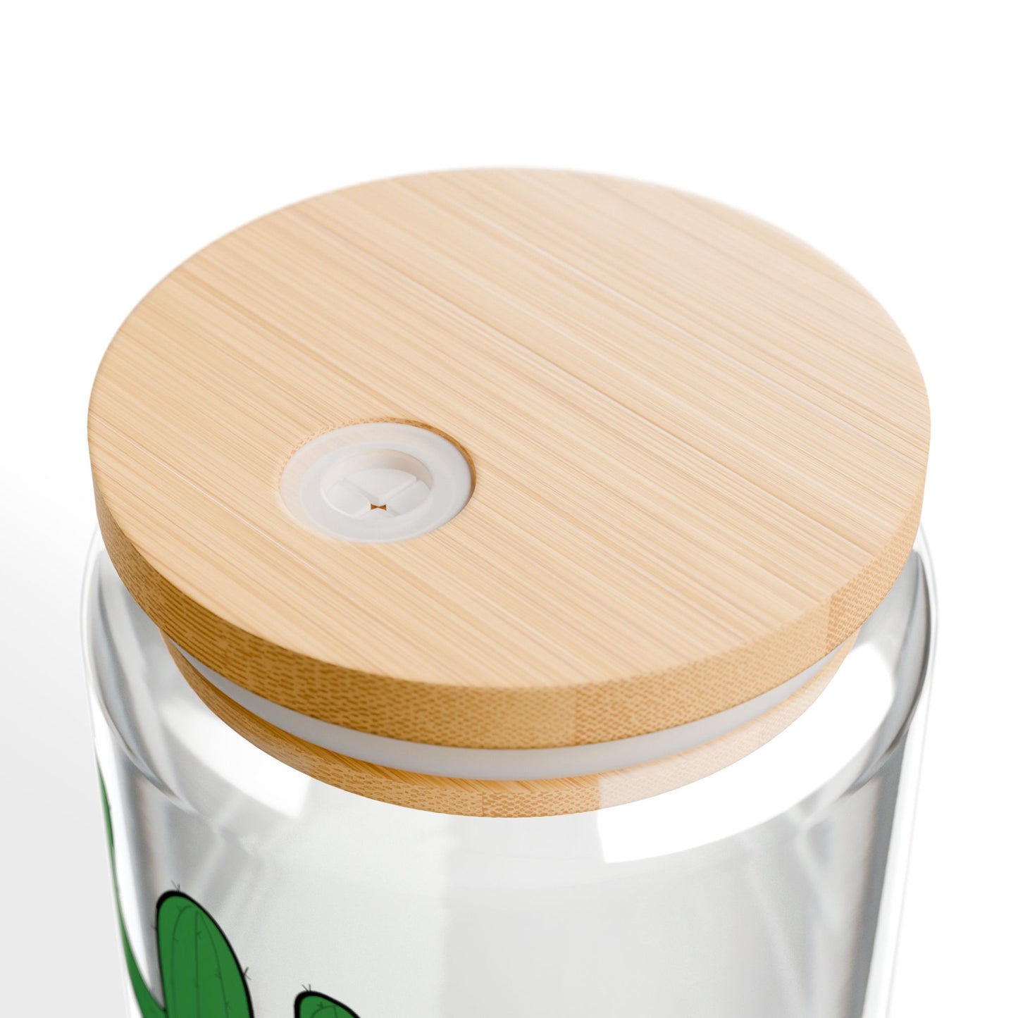 Cactus Sipper Glass | 16oz Drinking Jar
