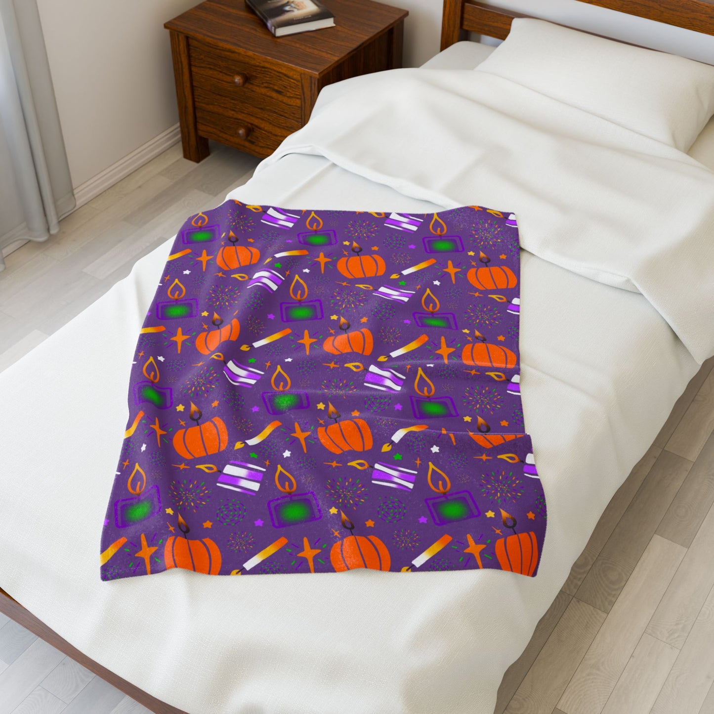 Halloween Velveteen Plush Blanket