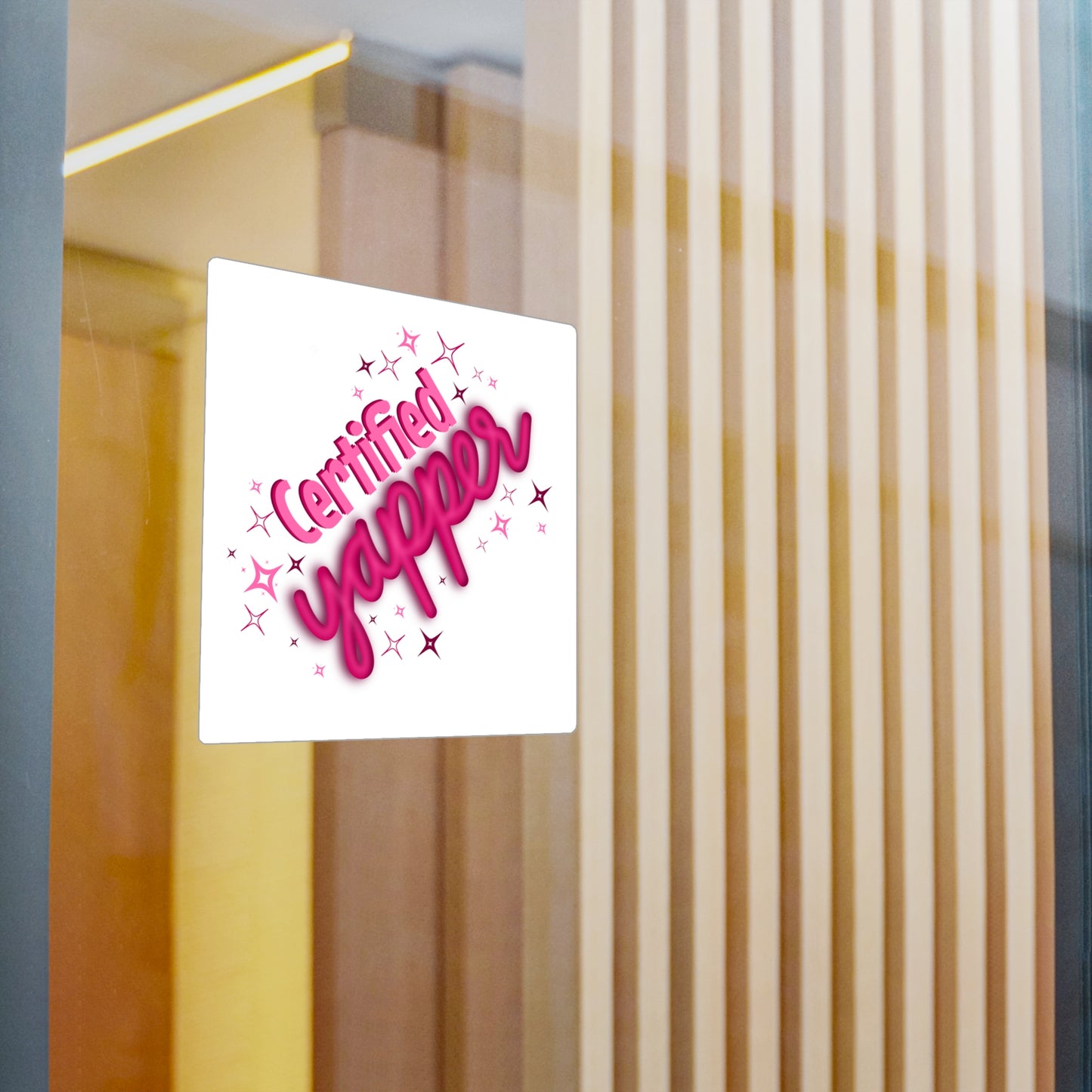 Certified Yapper Kiss-Cut Vinyl Decal
