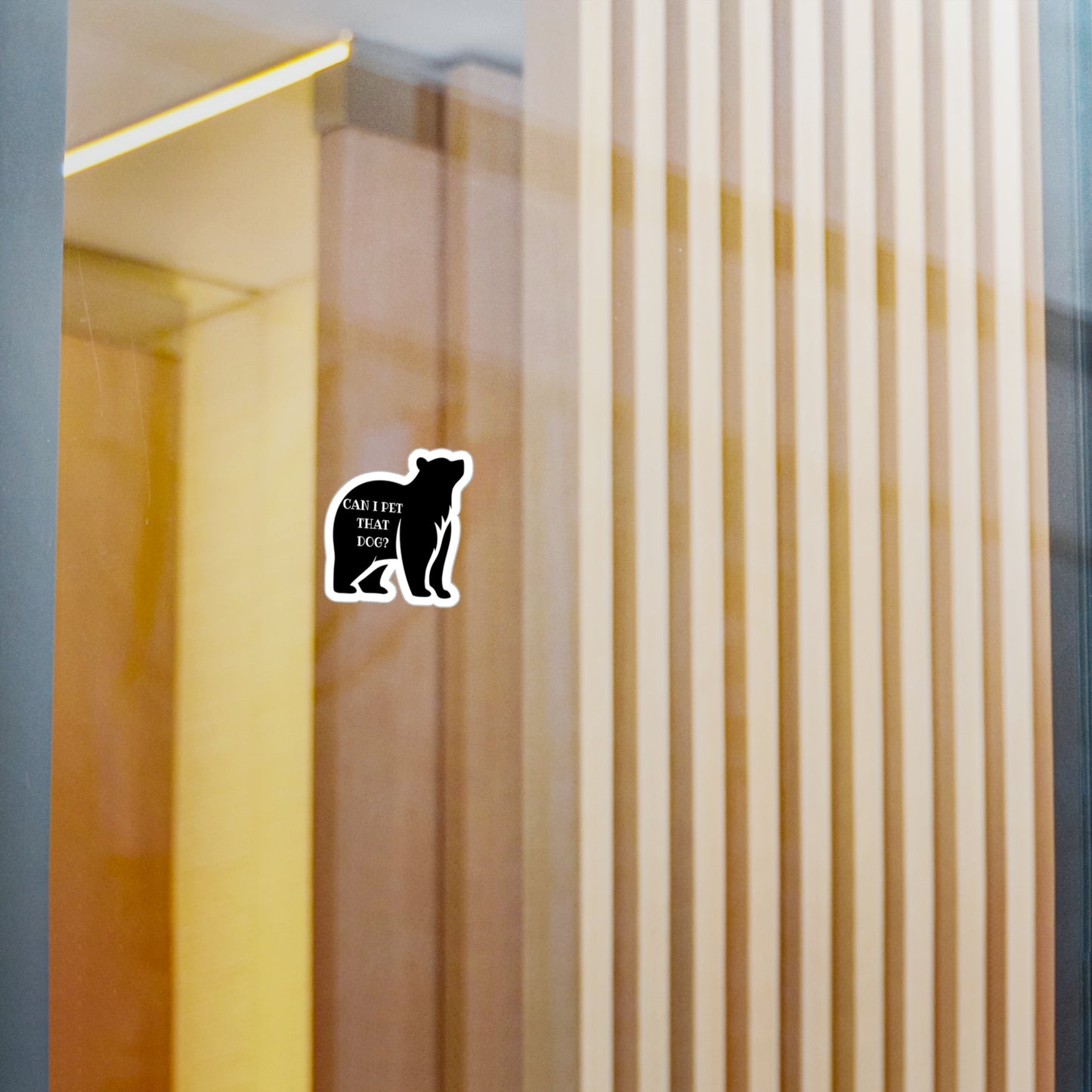 Can I Pet That Dog? Vinyl Kiss Cut Sticker