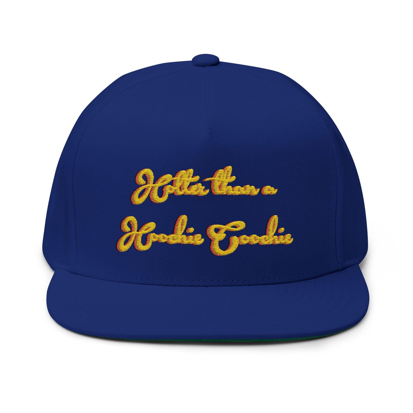 Embroidered Flat Bill Cap - Hotter Than A