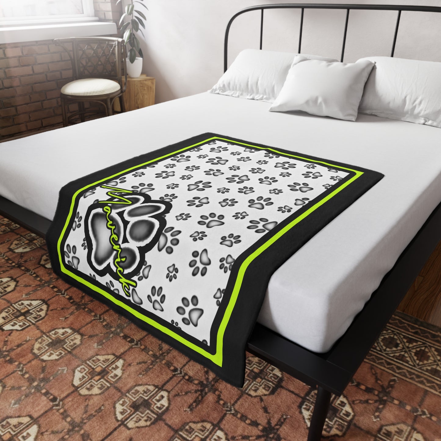 Maverick Plush Fleece Dog Blanket