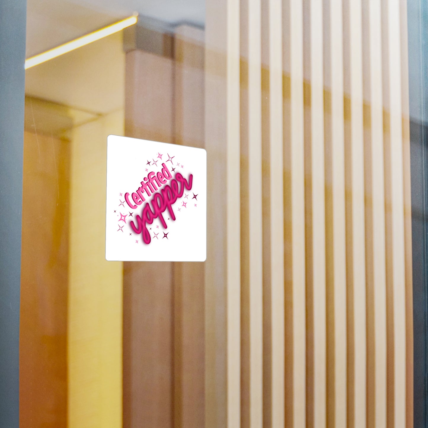 Certified Yapper Kiss-Cut Vinyl Decal