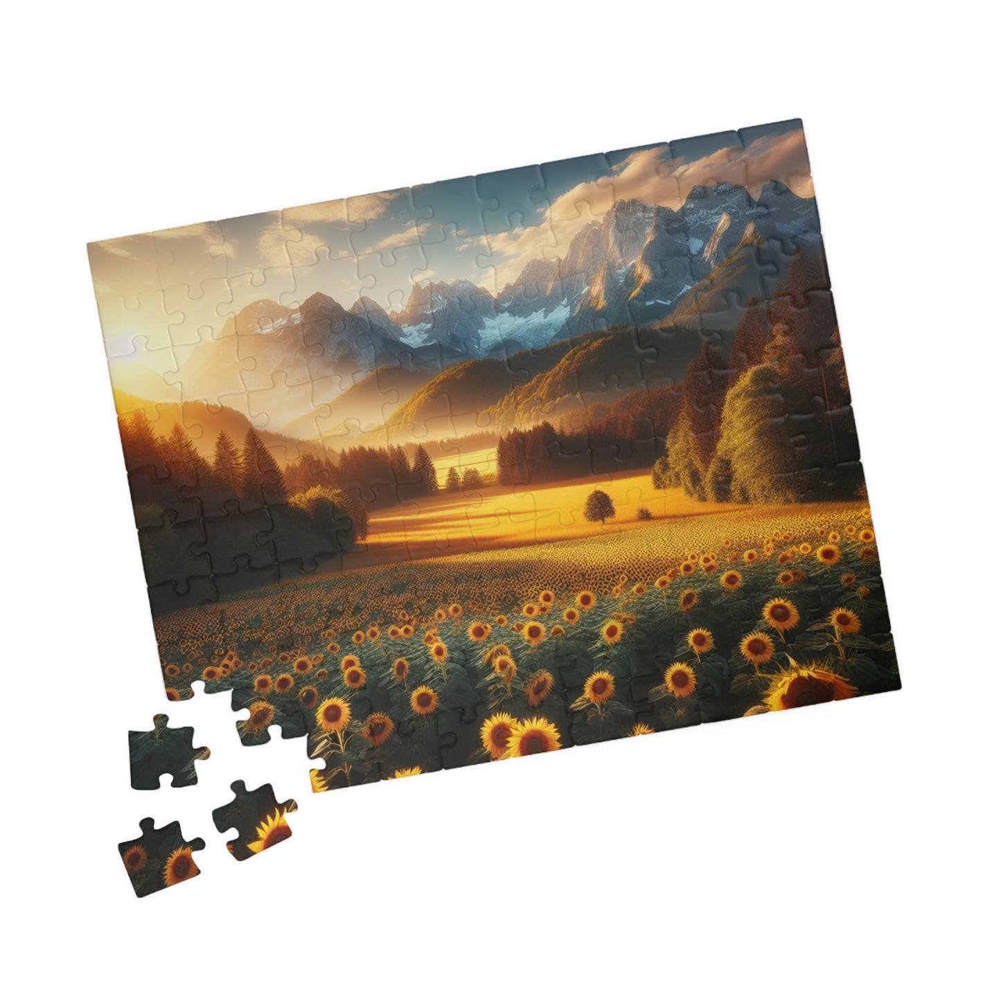 Sunset Valley Landscape Puzzle - 110, 252, 520, 1014-Piece Options
