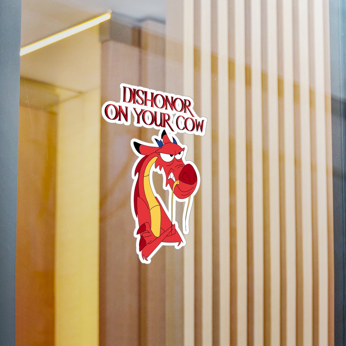 "Dishonor on Your Cow" - Kiss-Cut Vinyl Sticker