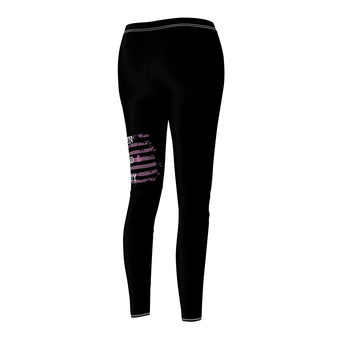 Women Armed & Ready Black Casual Leggings