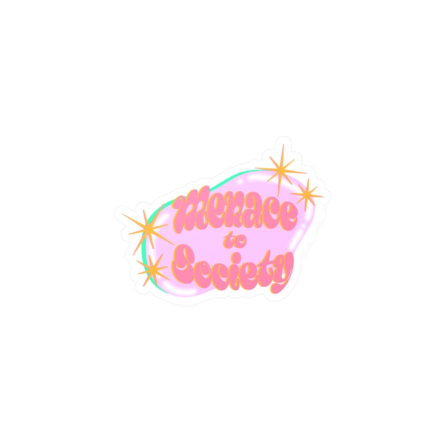 Menace to Society Kiss Cut Vinyl Decal