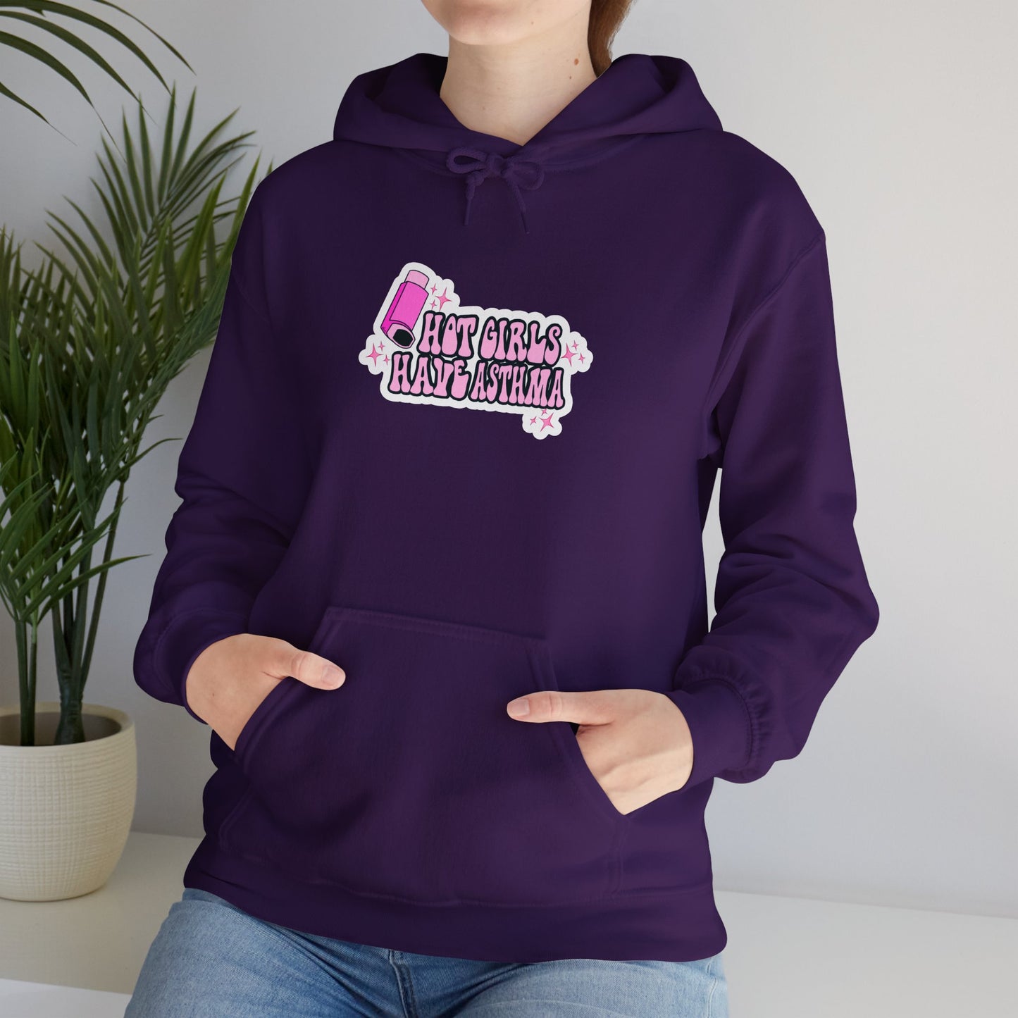 Hot Girls Have Asthma Hooded Sweatshirt