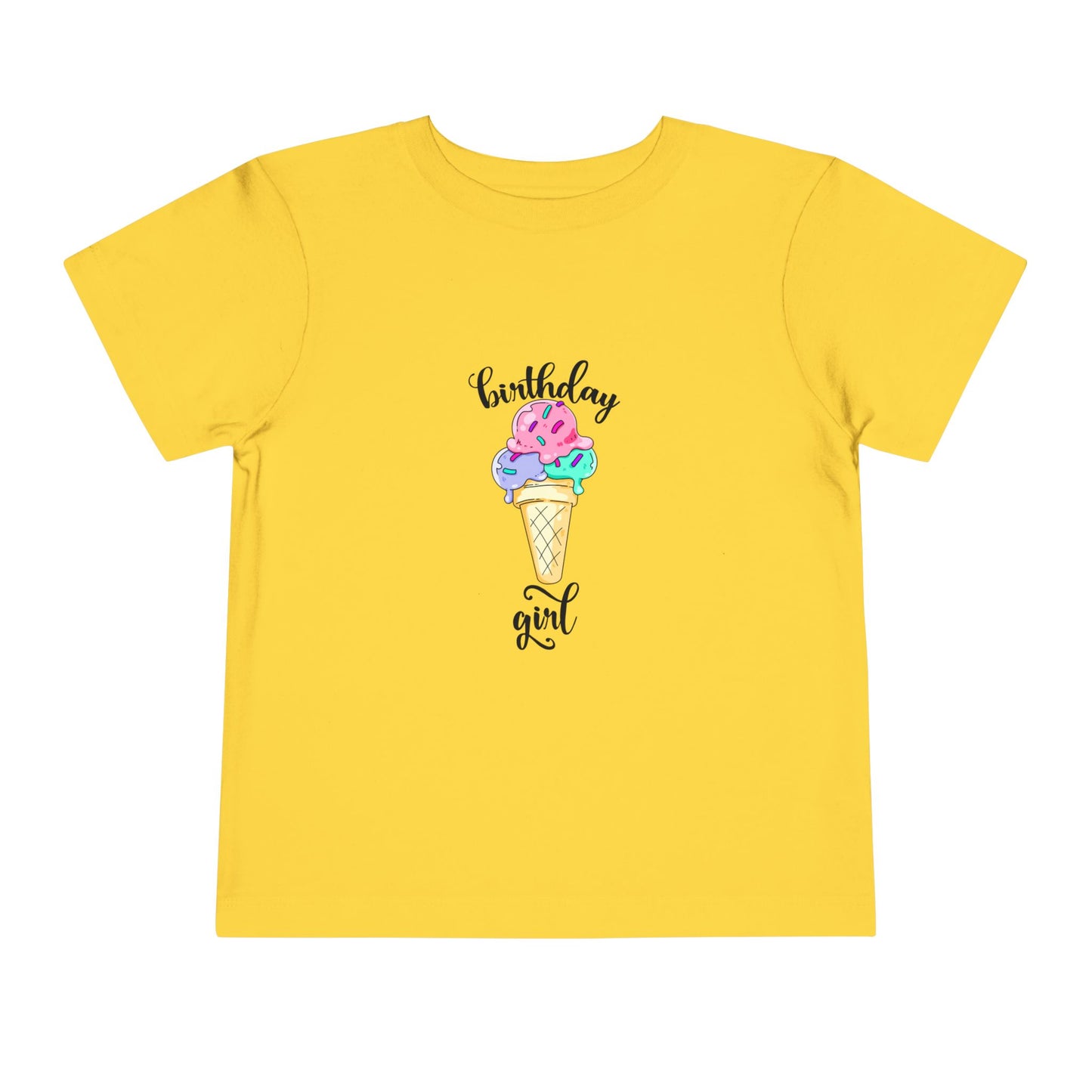 Toddler Short Sleeve Tee - Ice Cream Design