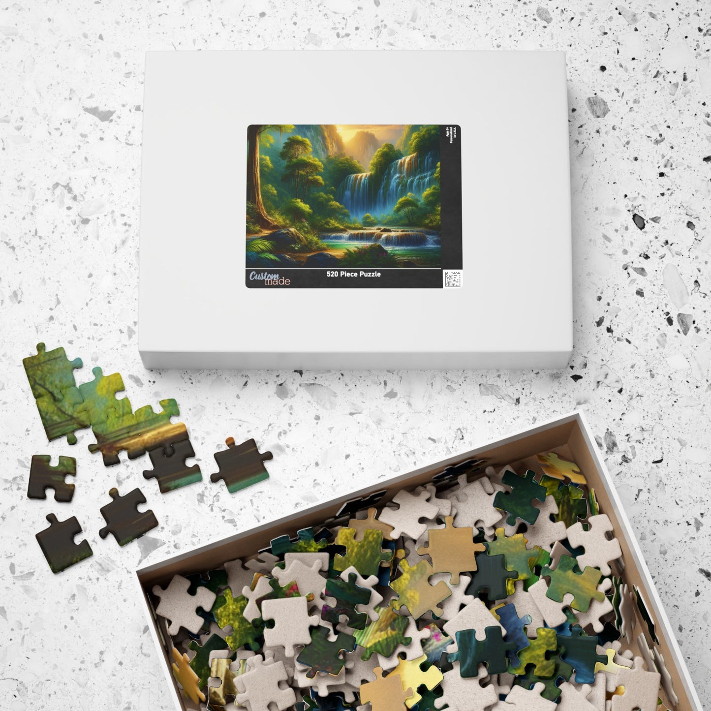 Nature Waterfall Jigsaw Puzzle - 110, 252, 520, 1014-piece