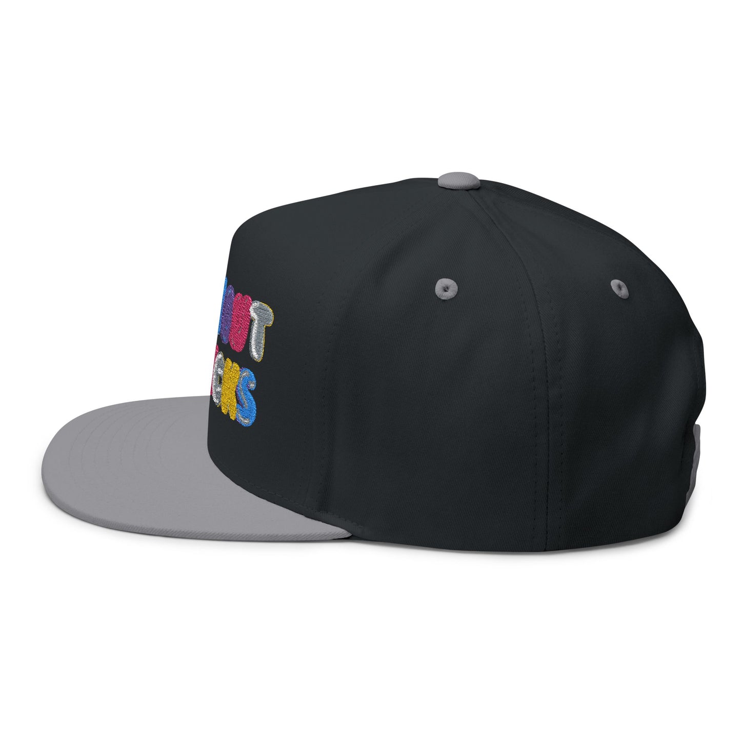 Embroidered Flat Bill Cap - Fresh Out of F*cks