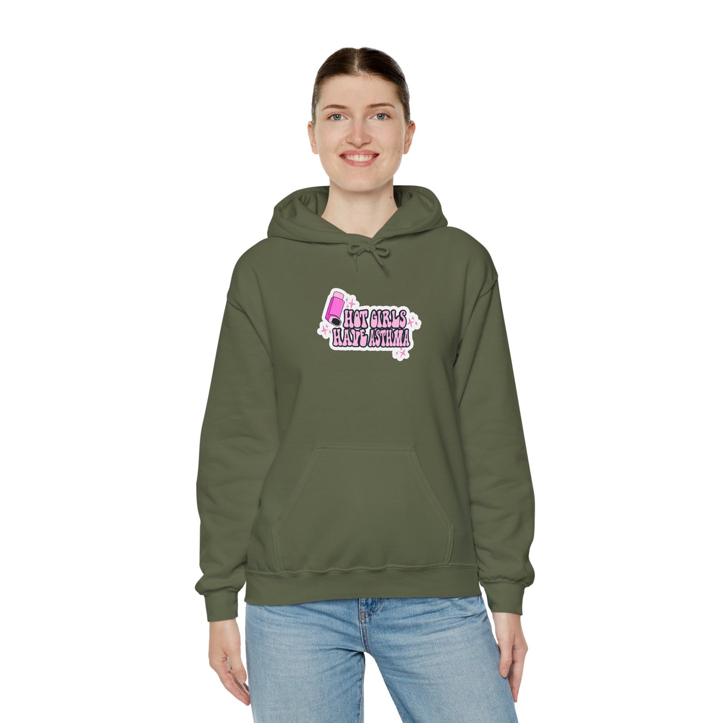Hot Girls Have Asthma Hooded Sweatshirt