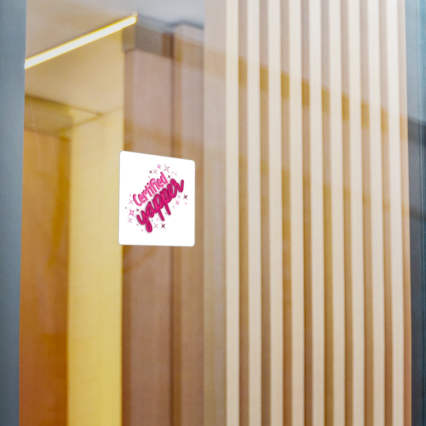 Certified Yapper Kiss-Cut Vinyl Decal