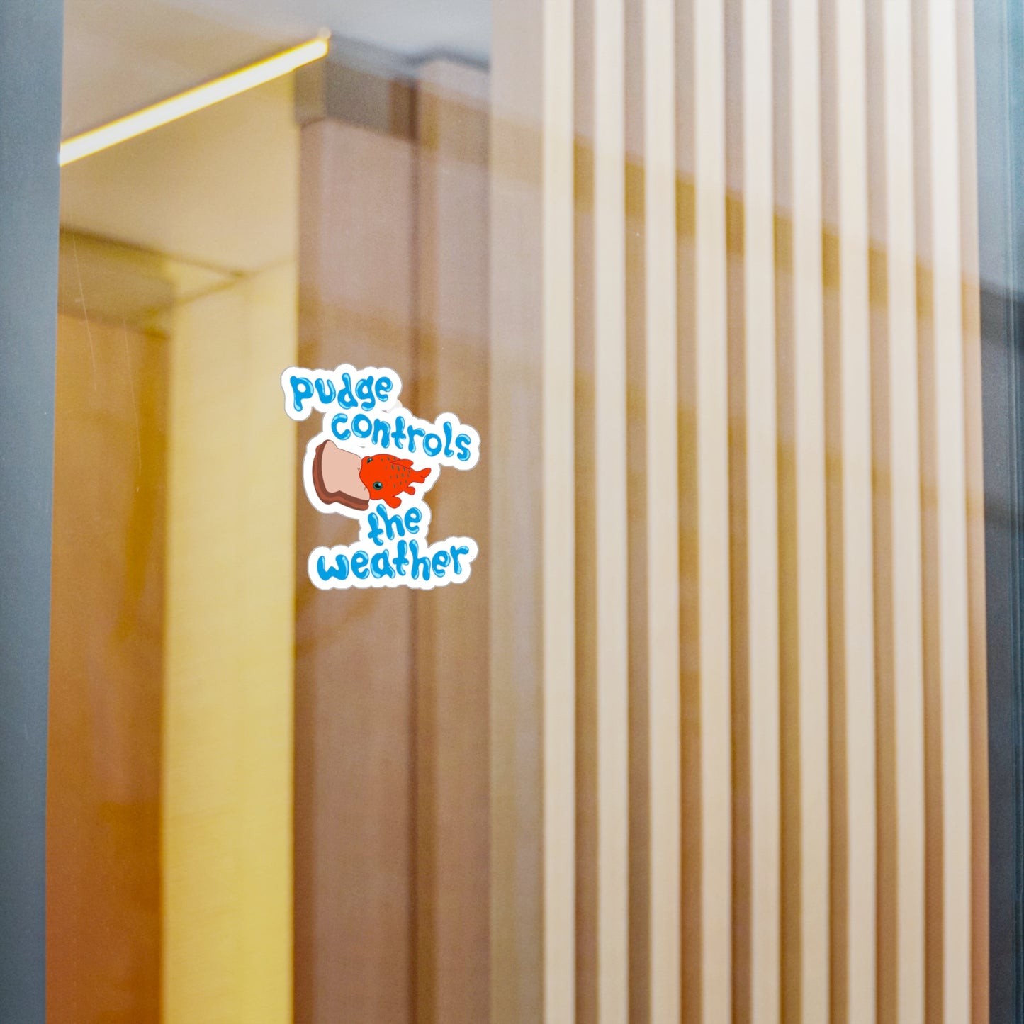 Pudge Controls the Weather - Lilo & Stich - Kiss-Cut Vinyl Sticker