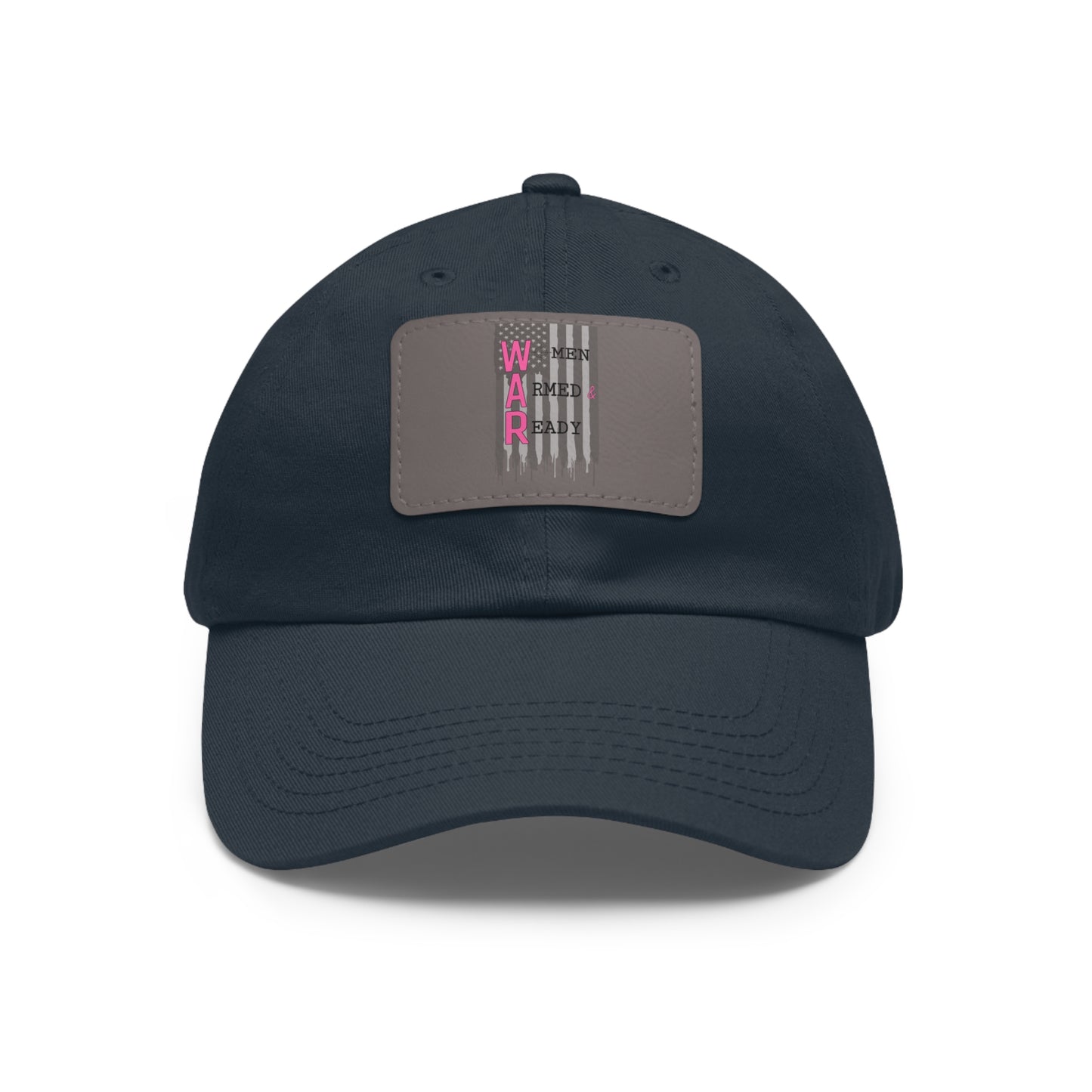 Women Armed & Ready Grey Flag with Leather Patch