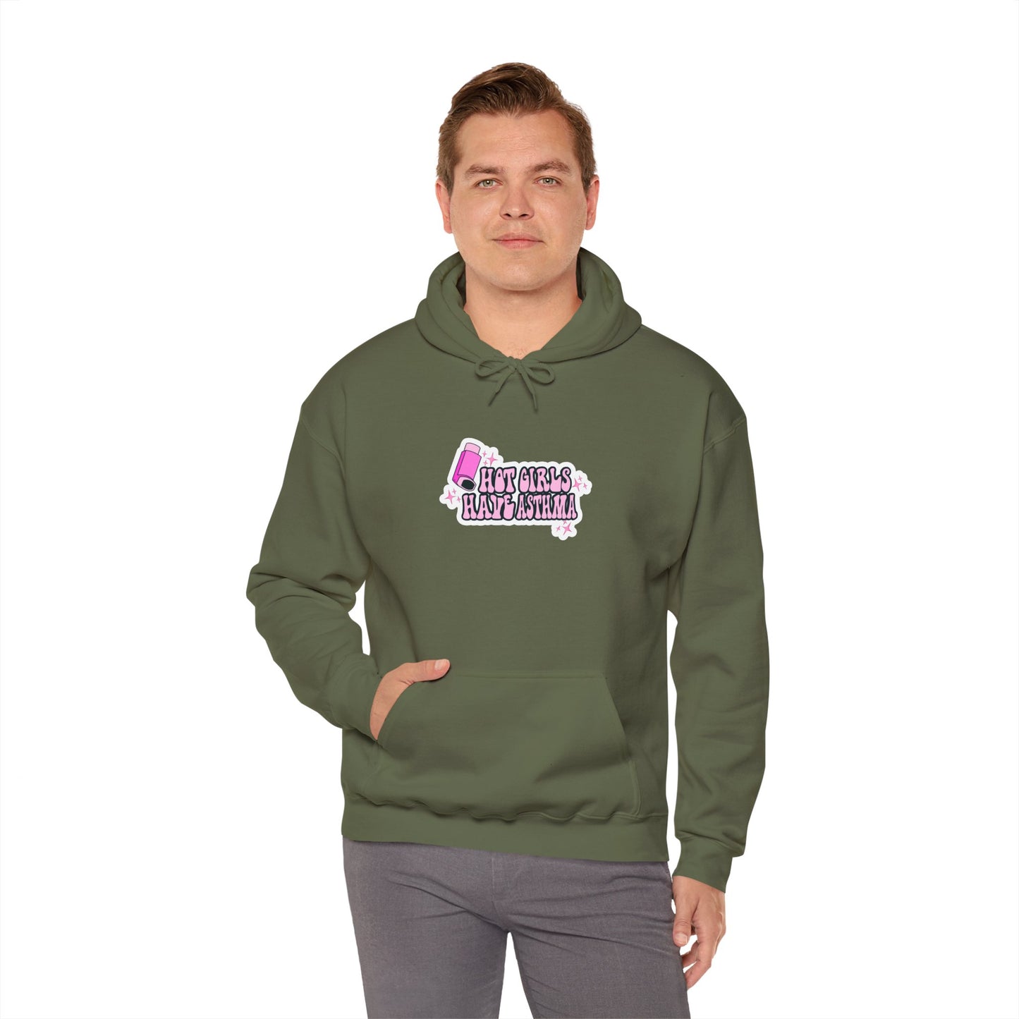 Hot Girls Have Asthma Hooded Sweatshirt