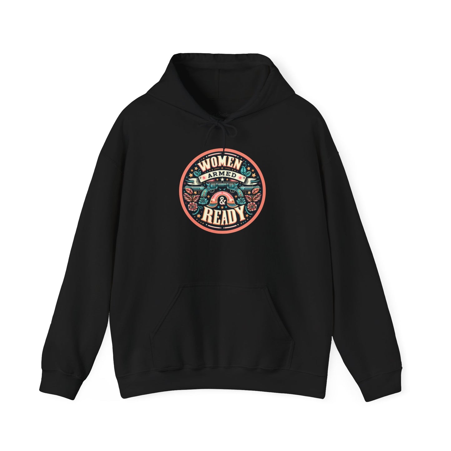 Women Armed & Ready Digital Design Hooded Sweatshirt