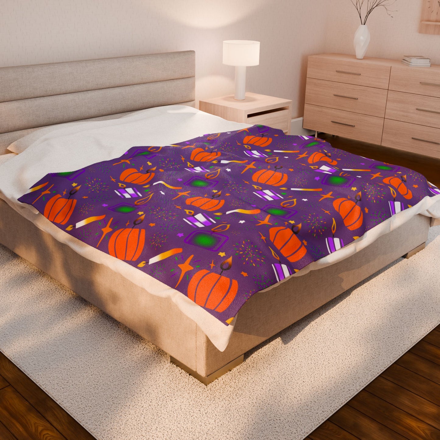 Halloween Velveteen Plush Blanket