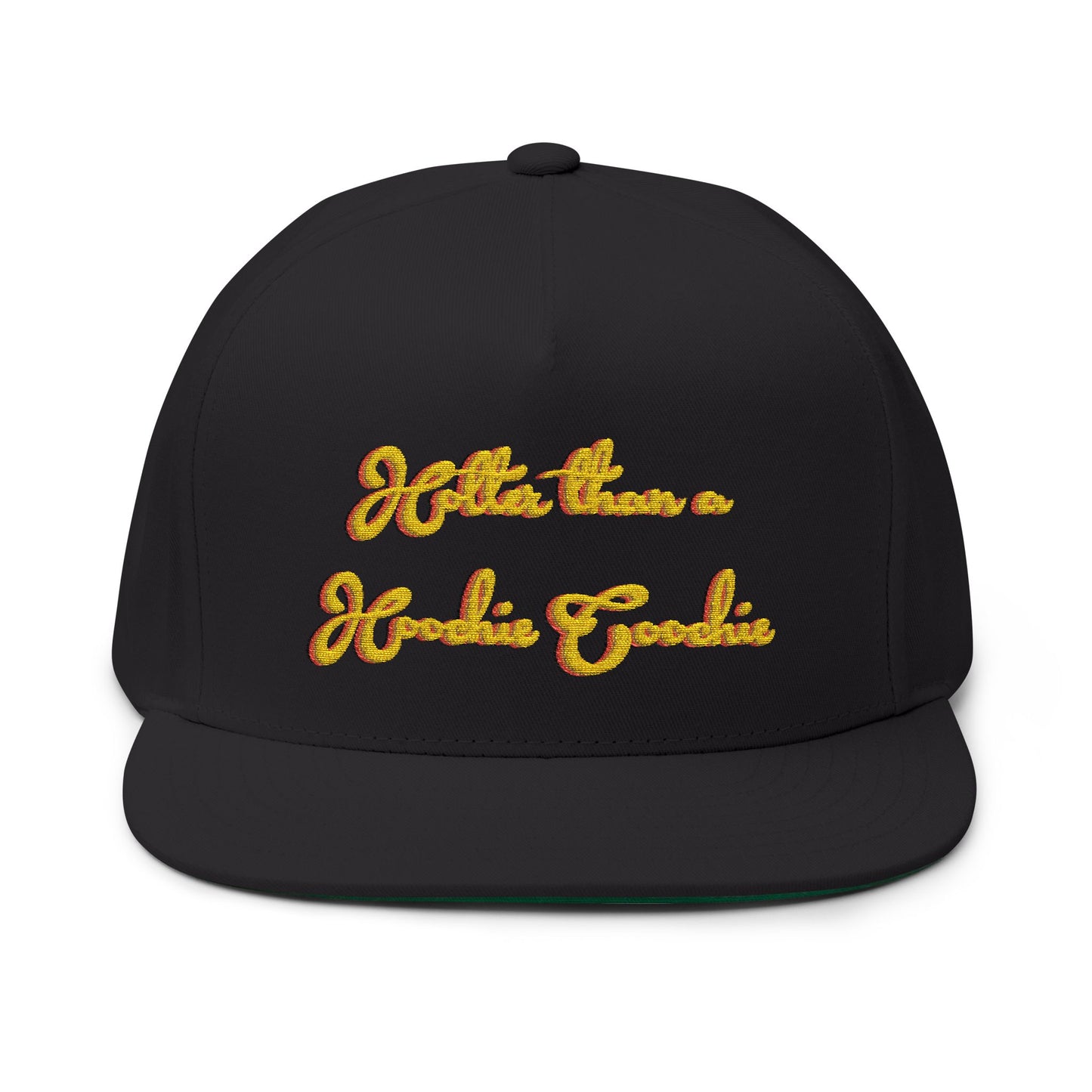 Embroidered Flat Bill Cap - Hotter Than A