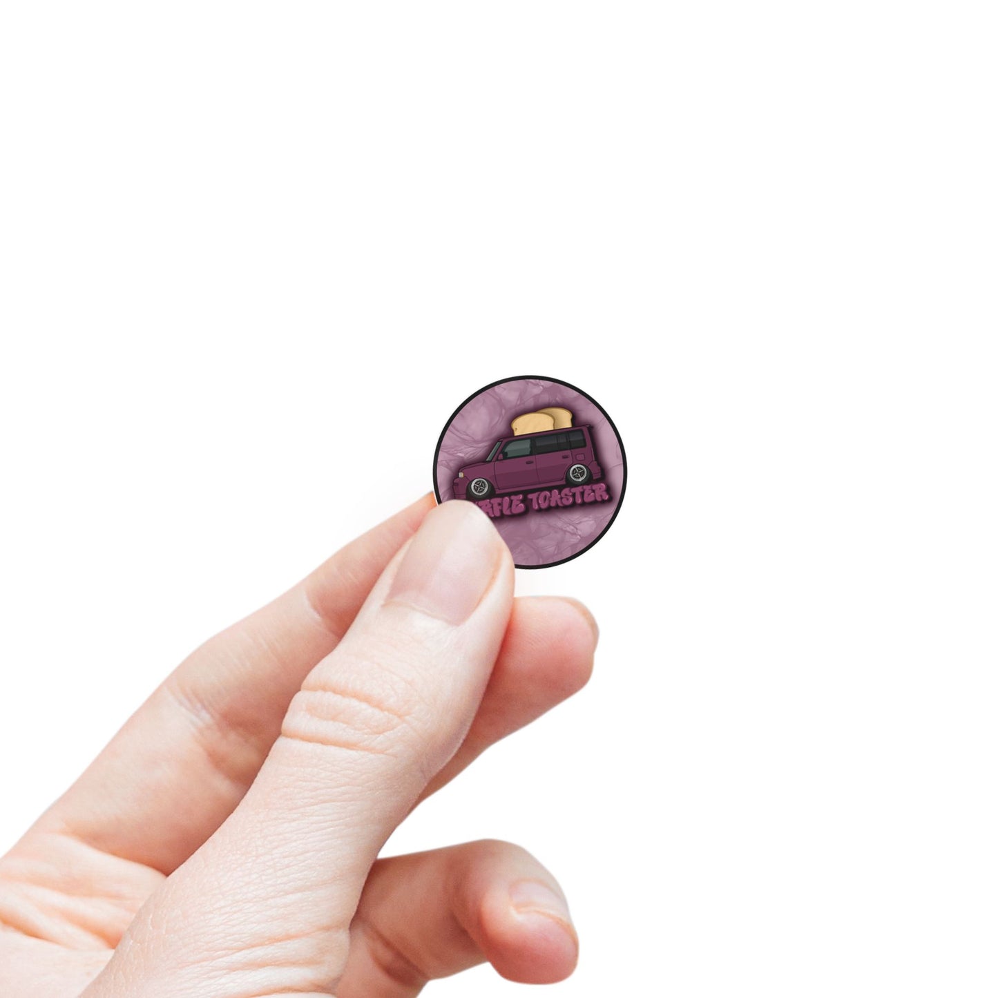 Purple Toaster Sticker Roll