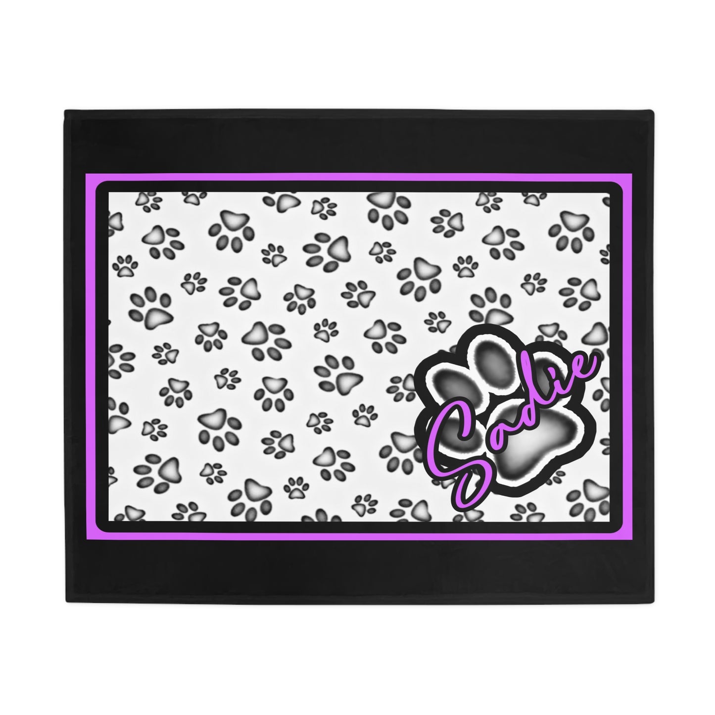 Sadie Plush Fleece Dog Blanket