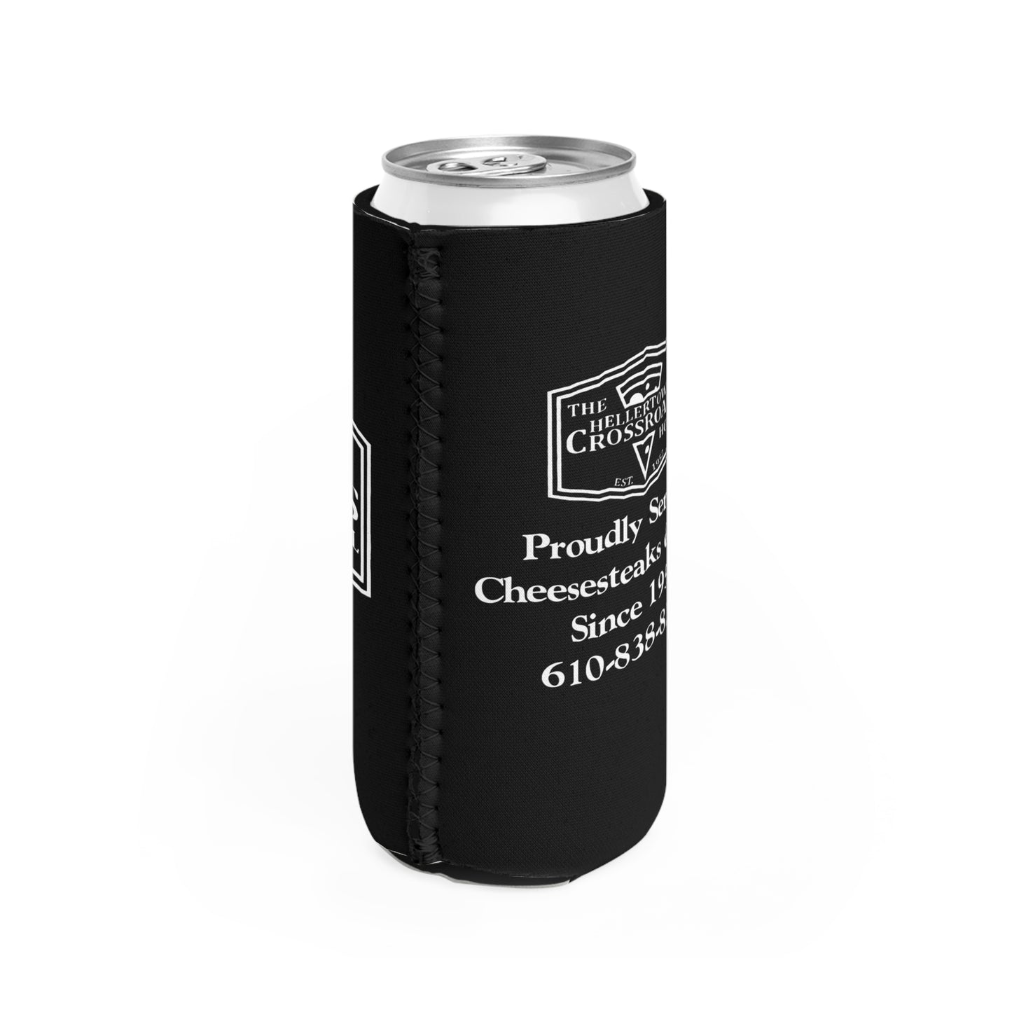 The Hellertown Crossroads Hotel - Slim Can Cooler - Coozy
