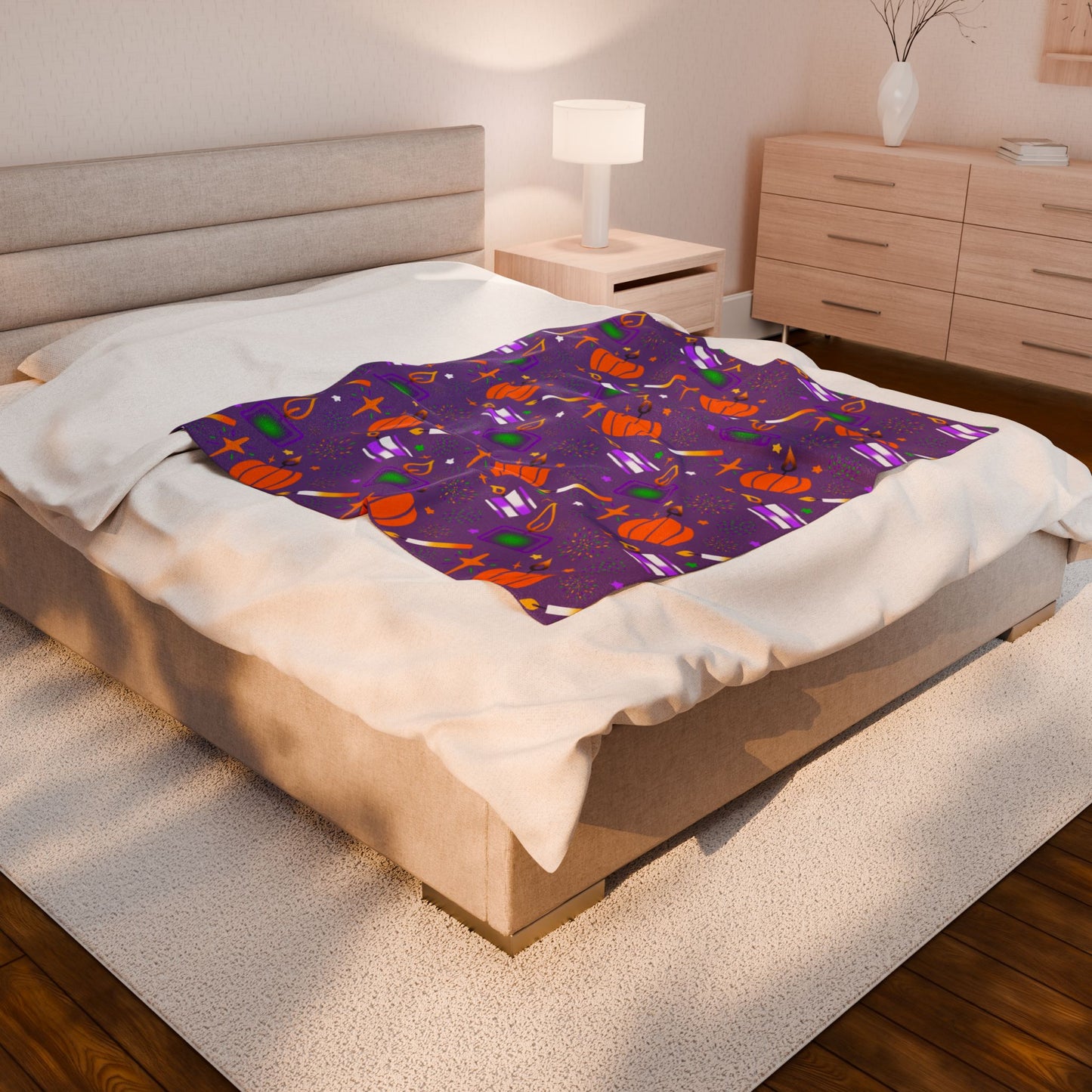 Halloween Velveteen Plush Blanket