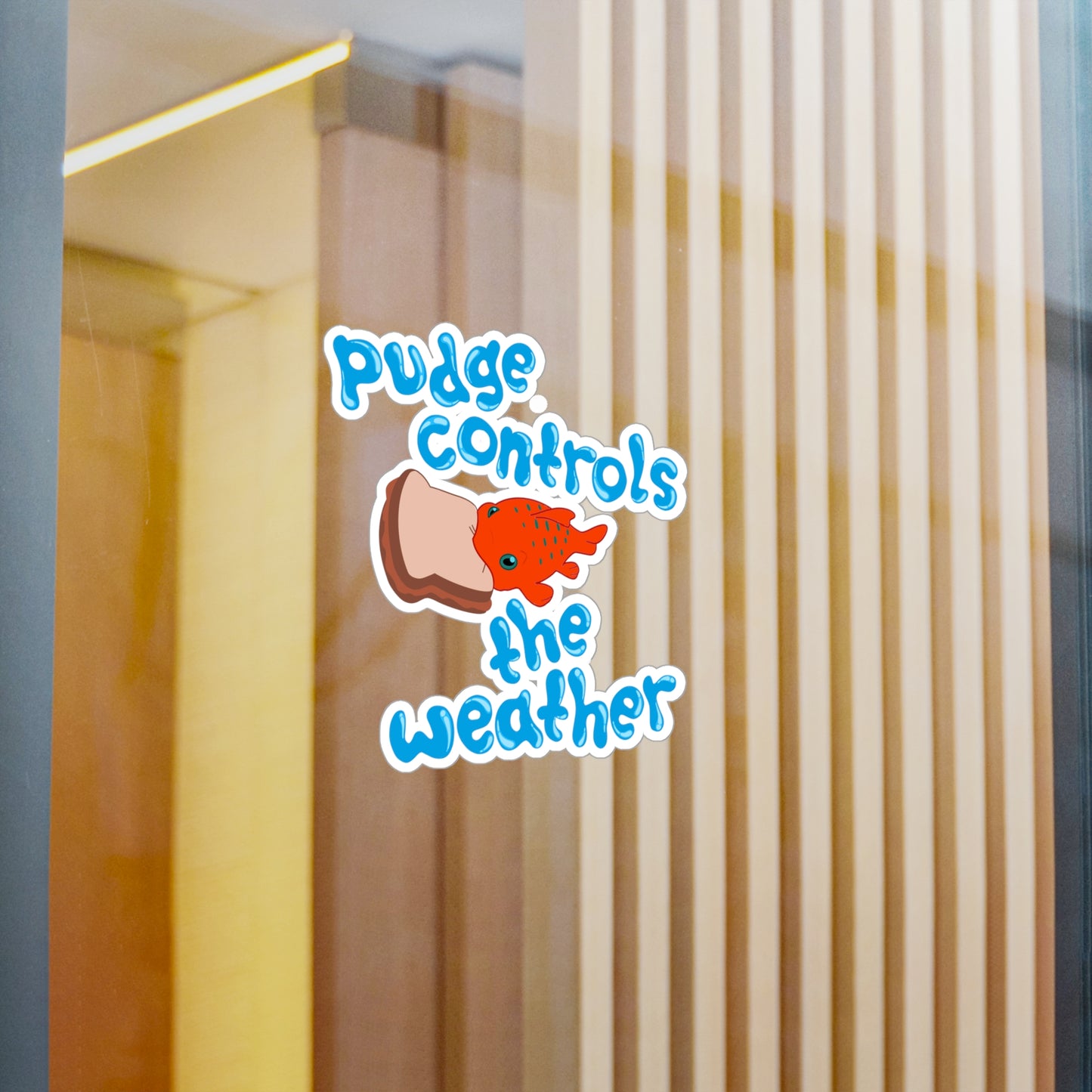 Pudge Controls the Weather - Lilo & Stich - Kiss-Cut Vinyl Sticker