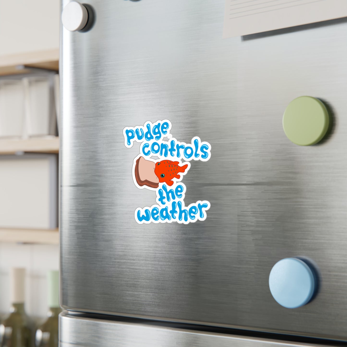 Pudge Controls the Weather - Lilo & Stich - Kiss-Cut Vinyl Sticker