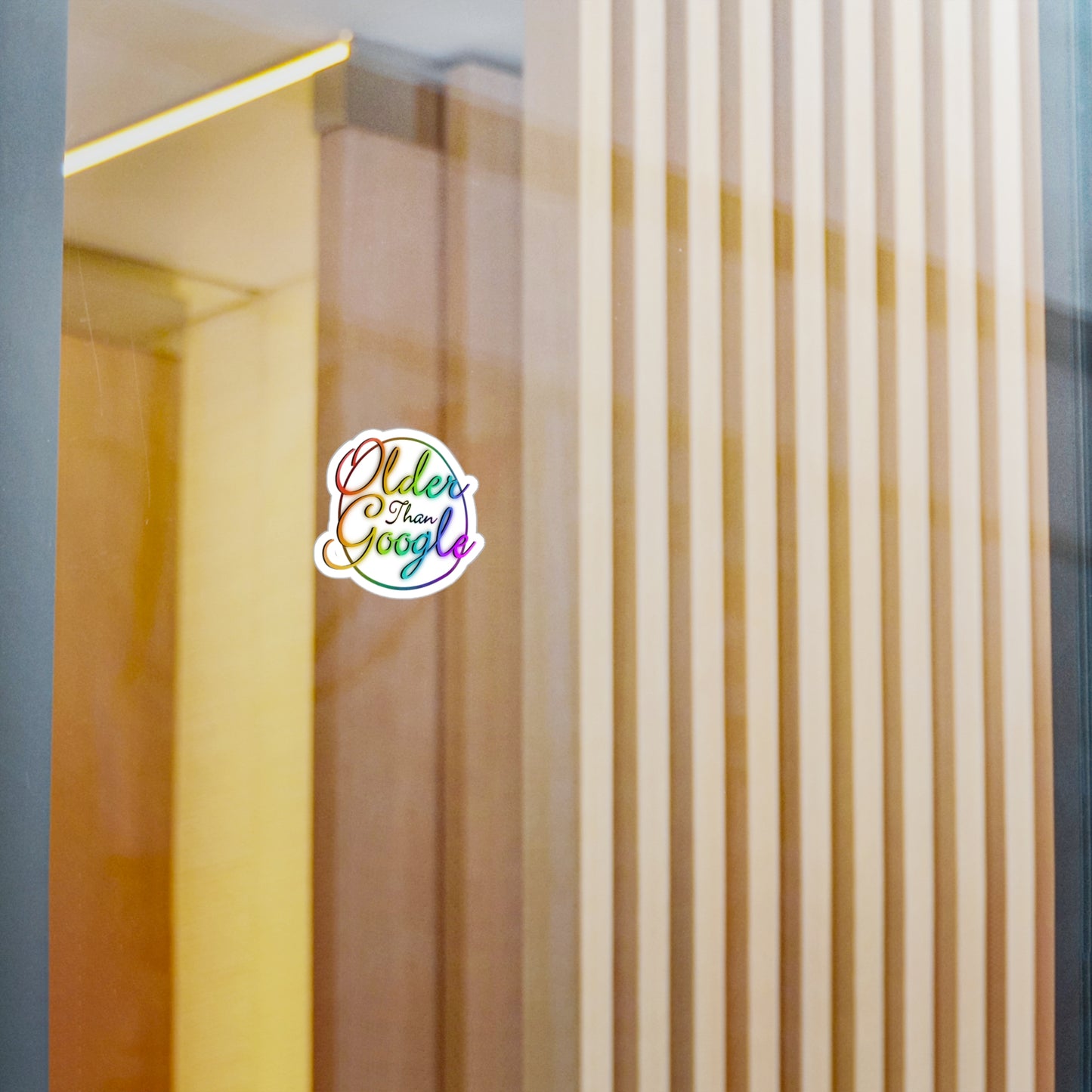 Older Than Google Colorful Kiss-Cut Vinyl Decal