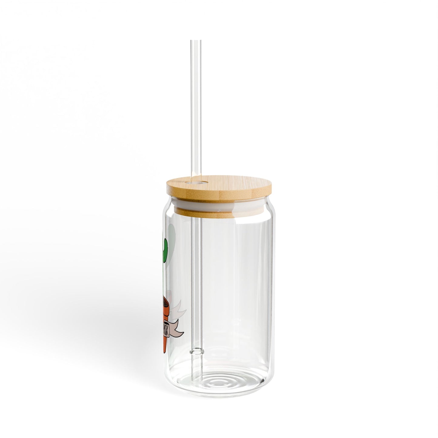 Cactus Sipper Glass | 16oz Drinking Jar