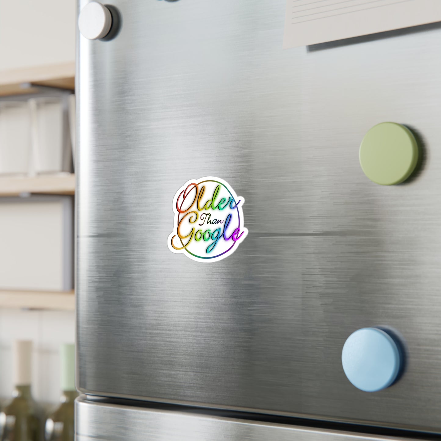 Older Than Google Colorful Kiss-Cut Vinyl Decal
