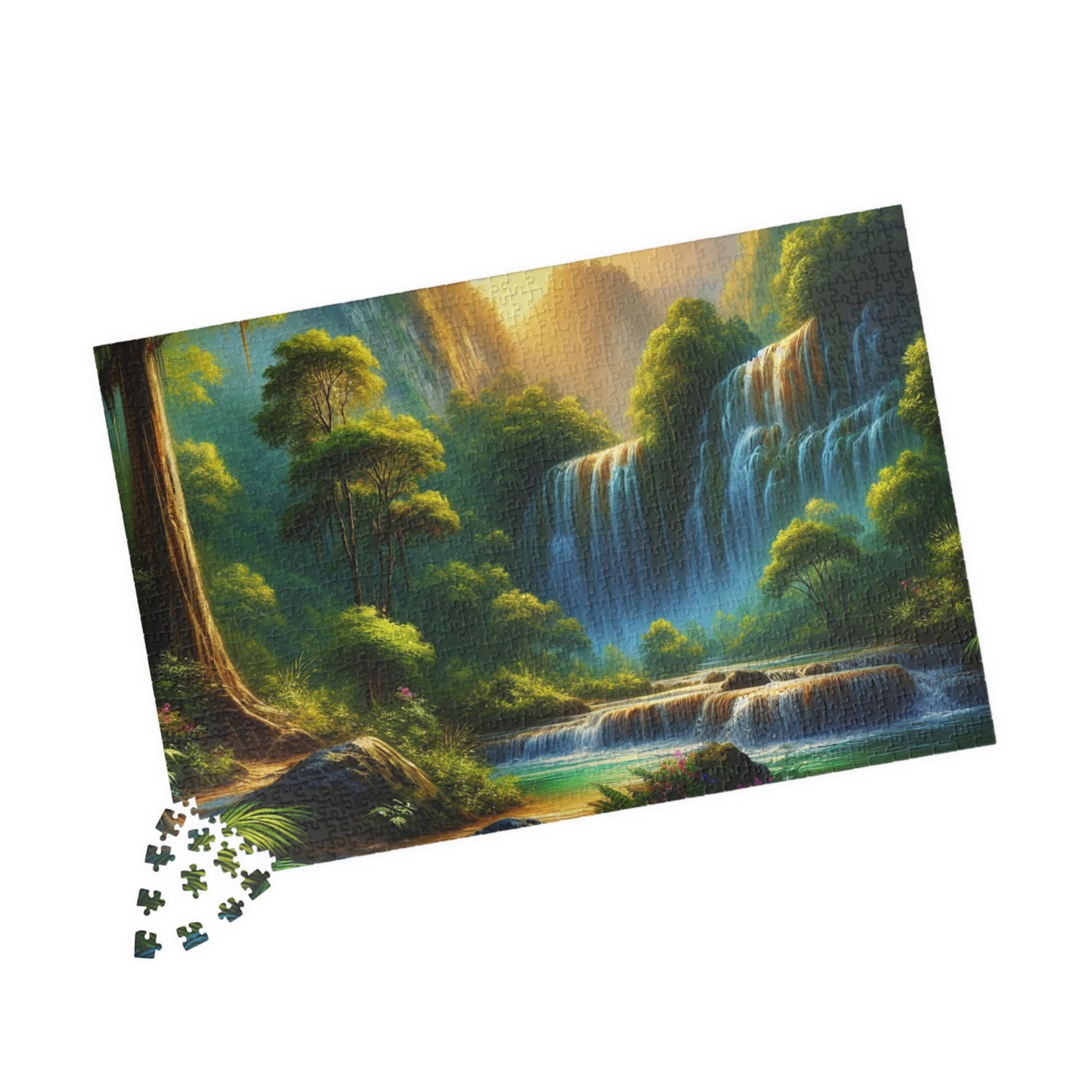 Nature Waterfall Jigsaw Puzzle - 110, 252, 520, 1014-piece