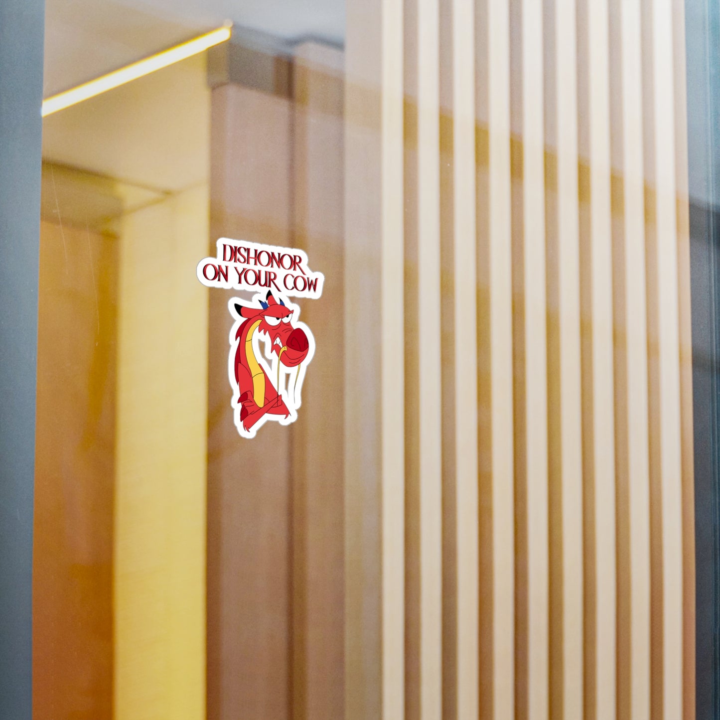 "Dishonor on Your Cow" - Kiss-Cut Vinyl Sticker