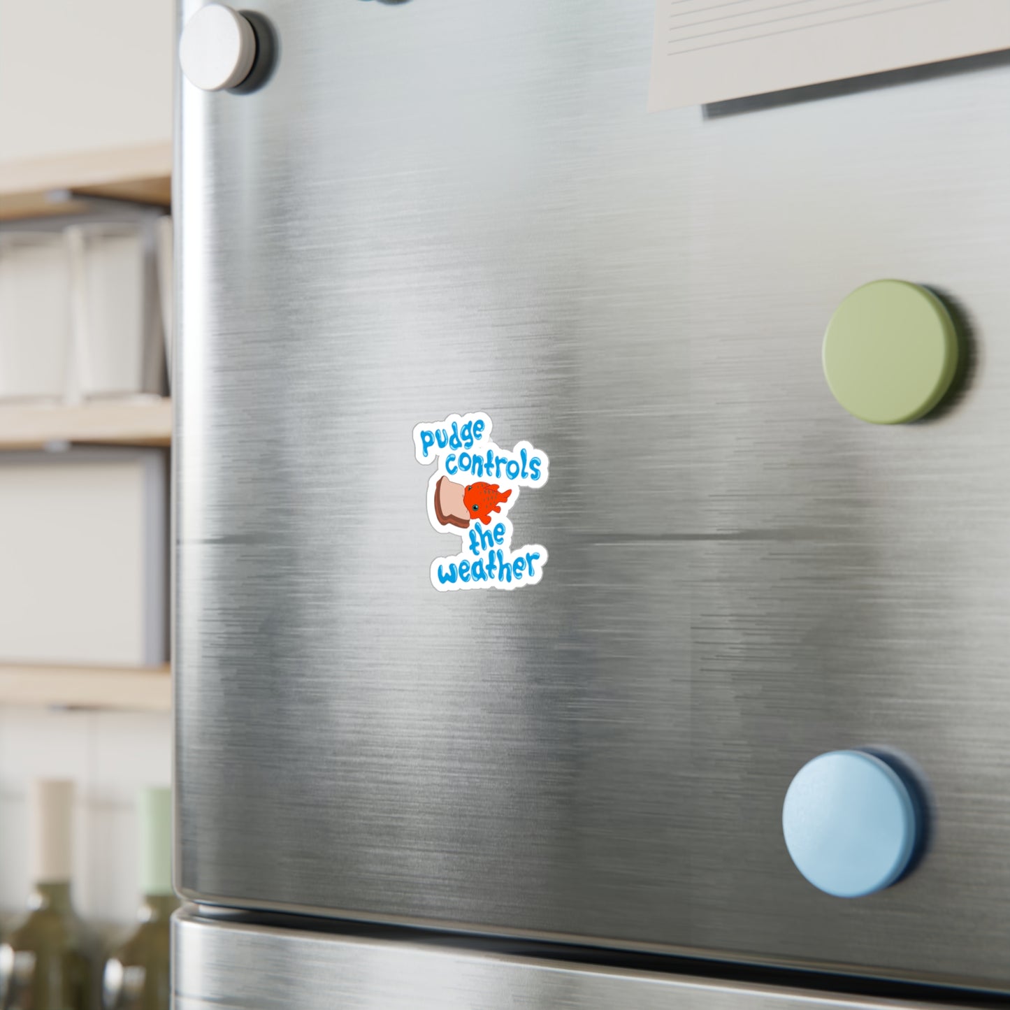 Pudge Controls the Weather - Lilo & Stich - Kiss-Cut Vinyl Sticker