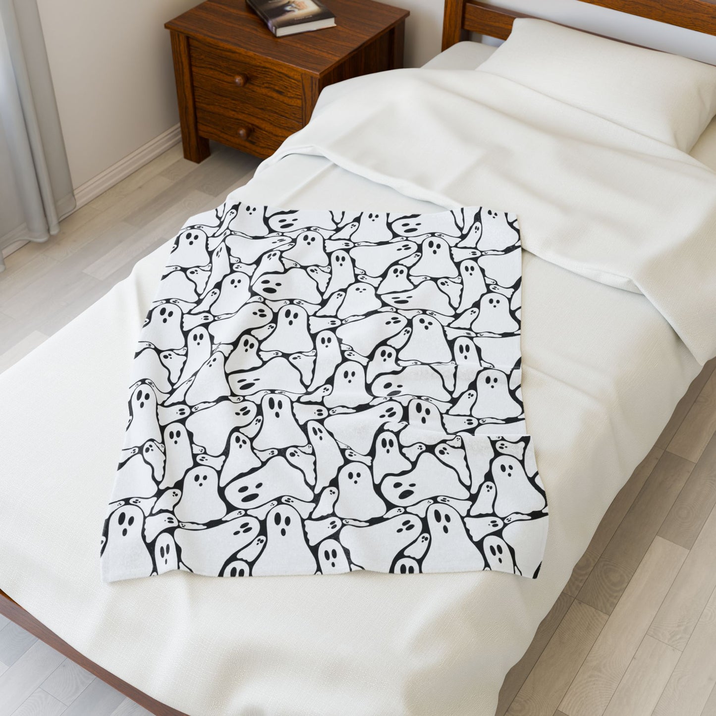 Spooky Ghost Plush Blanket