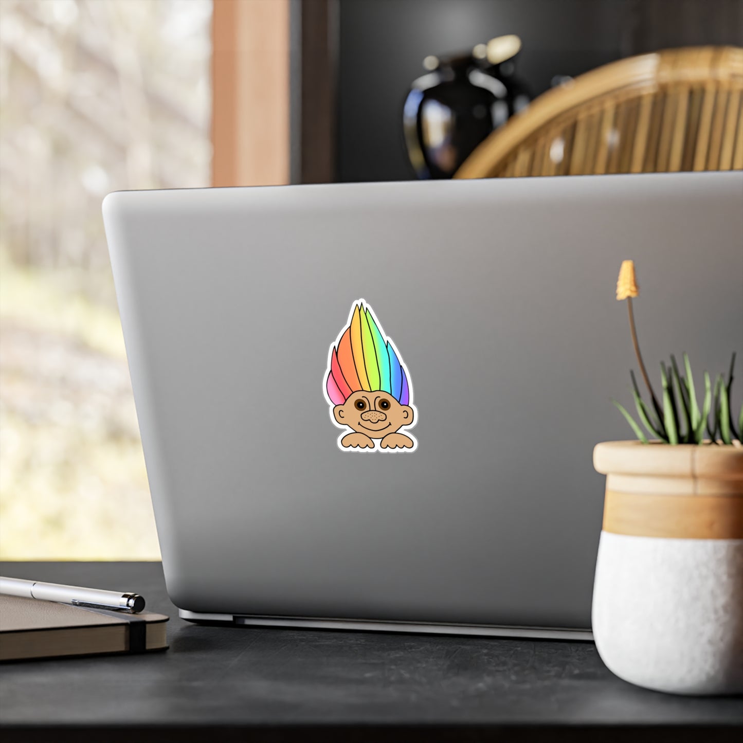 Rainbow Troll Vinyl Decal