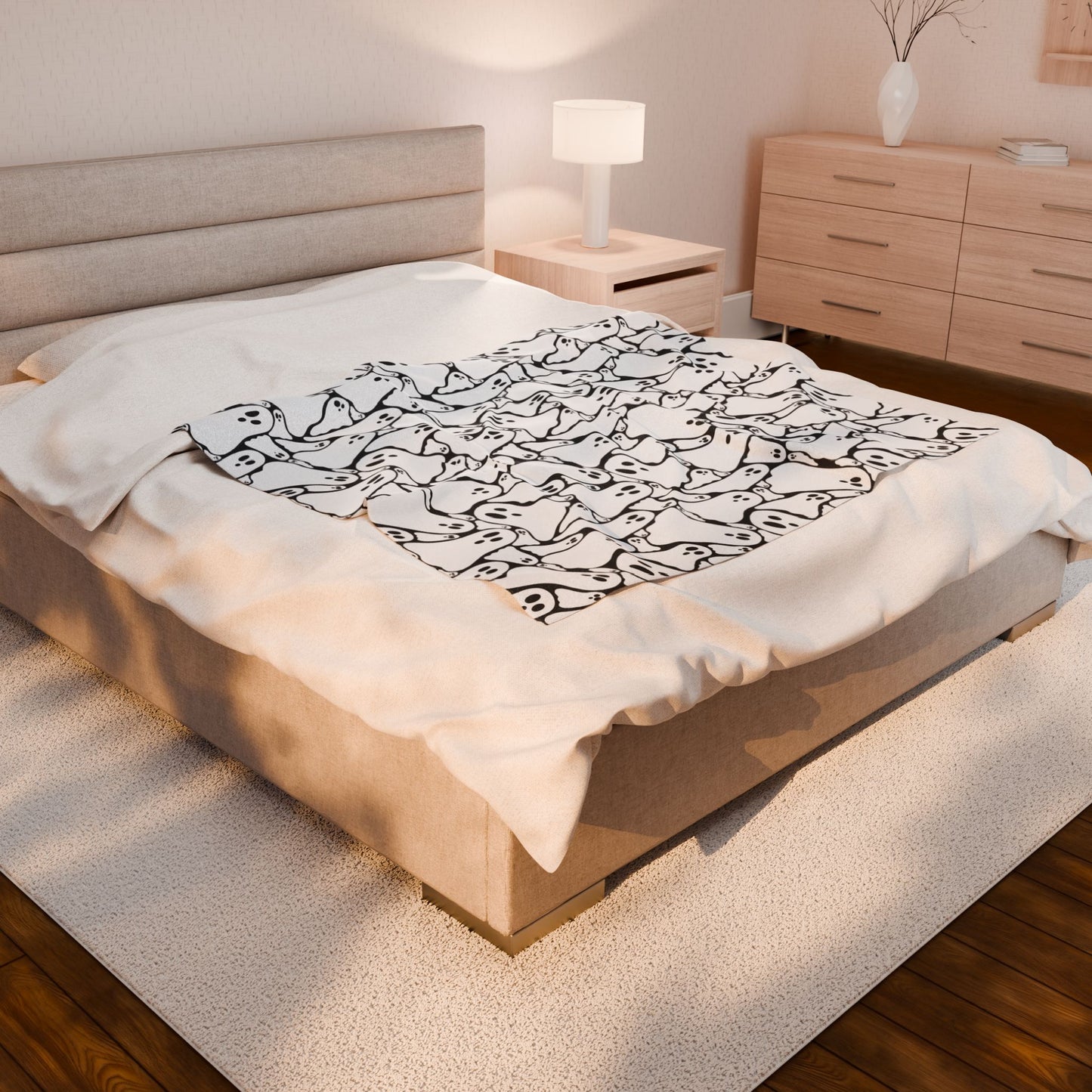 Spooky Ghost Plush Blanket