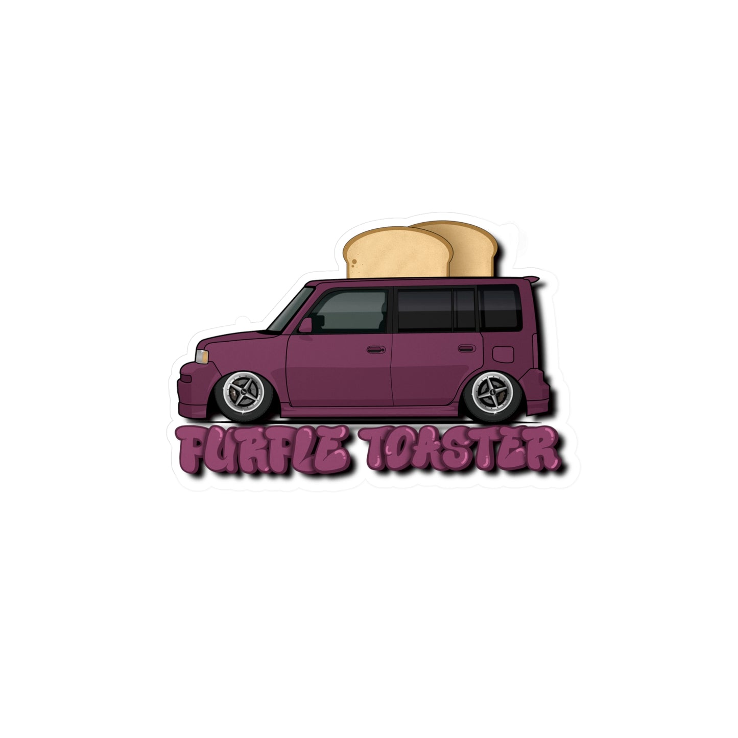 Purple Toaster Vinyl Decals