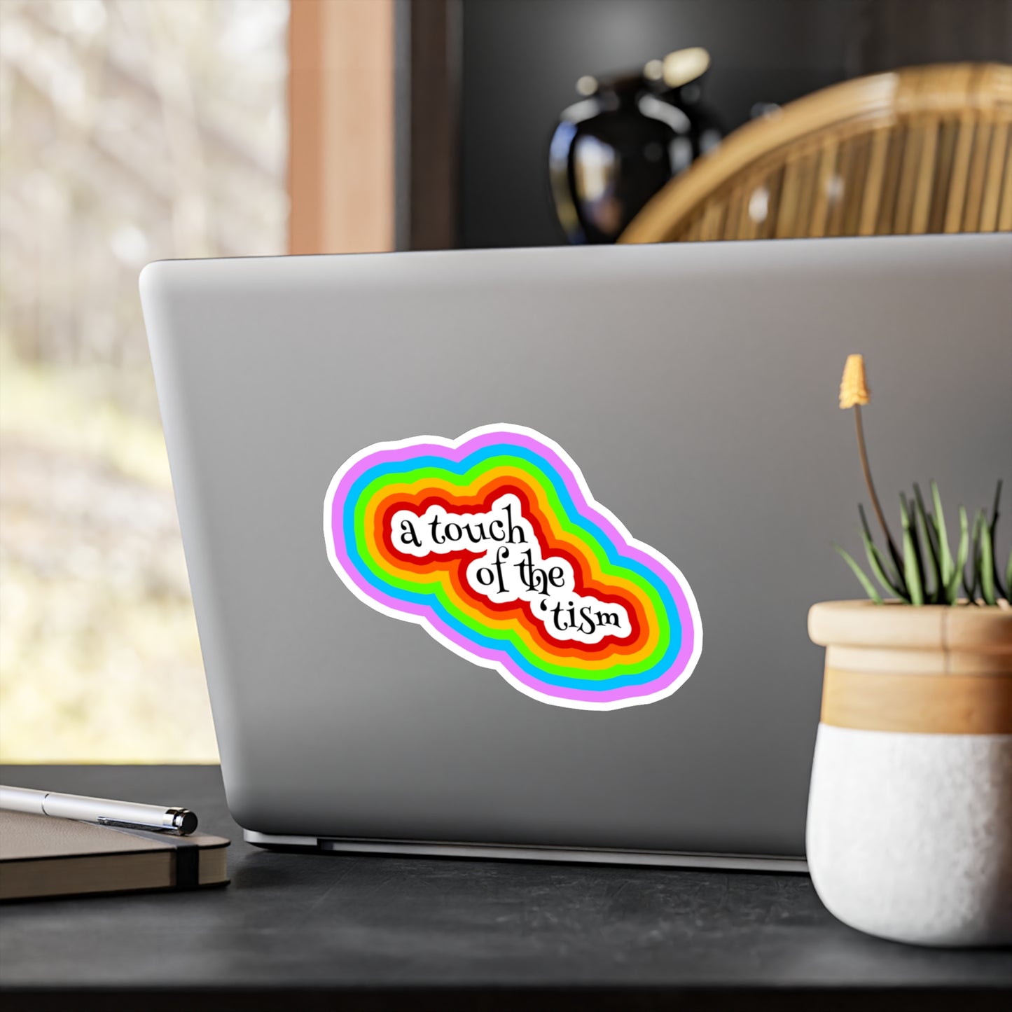 A Touch Of The 'Tism Colorful Kiss-Cut Vinyl Decals