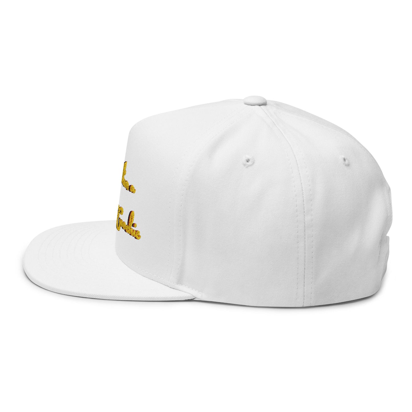 Embroidered Flat Bill Cap - Hotter Than A