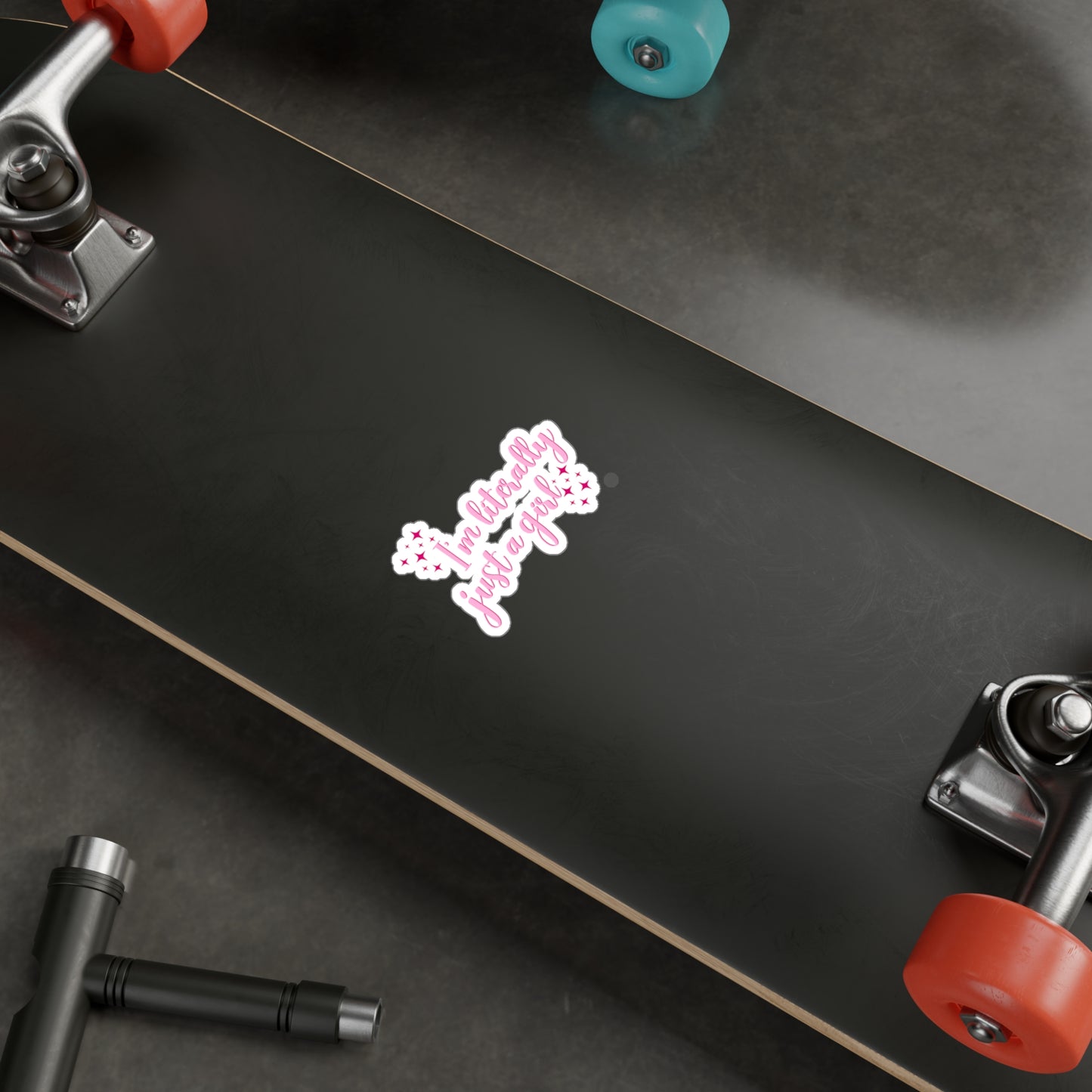 I'm Just A Girl Kiss-Cut Vinyl Decal