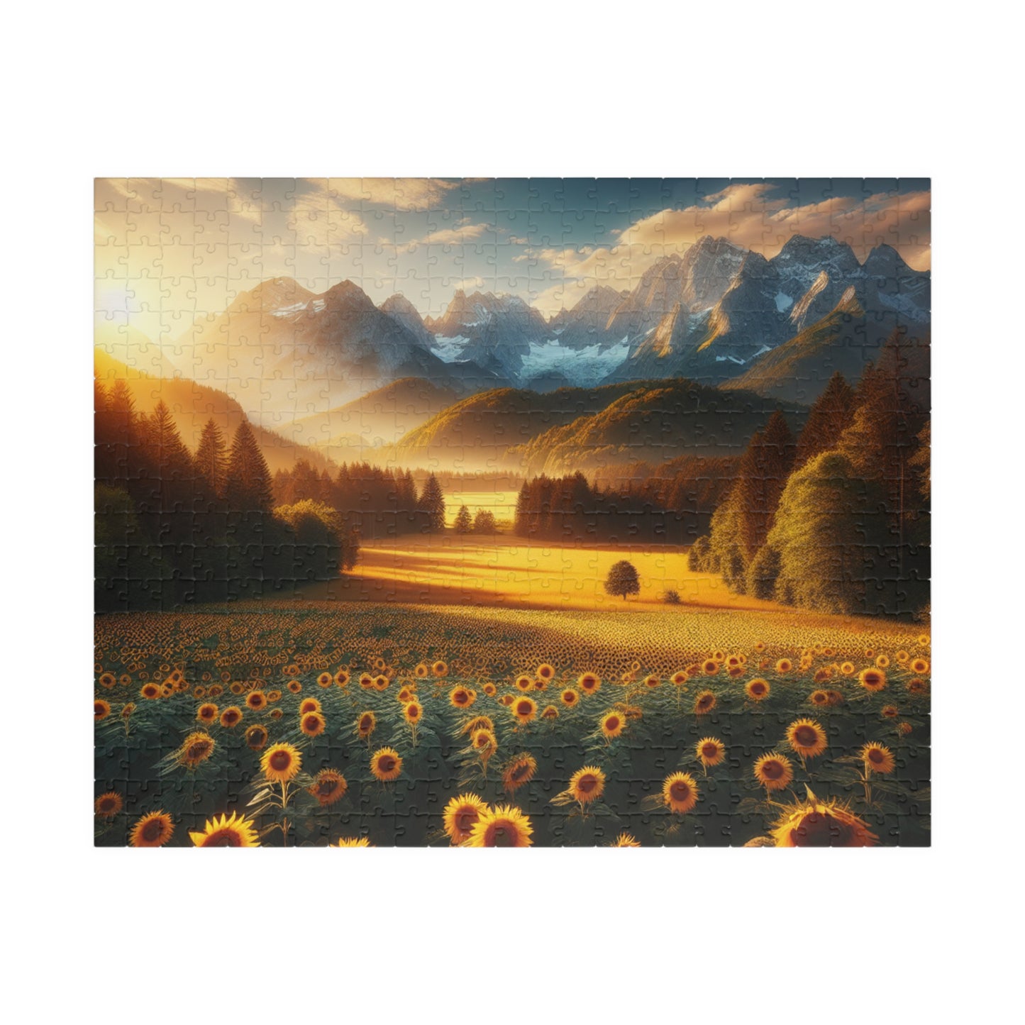 Sunset Valley Landscape Puzzle - 110, 252, 520, 1014-Piece Options
