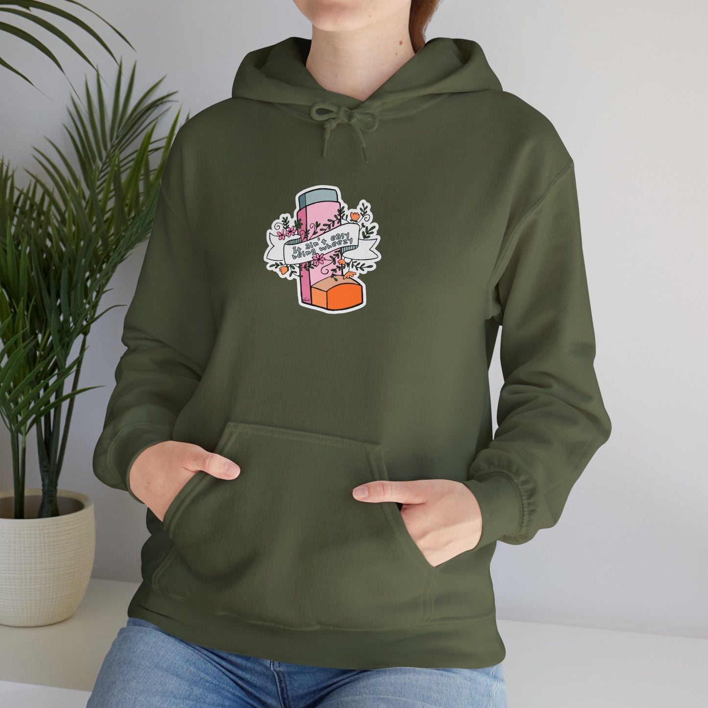 It Ain't Easy Being Wheezy Floral Hooded Sweatshirt - Comfortable & Stylish